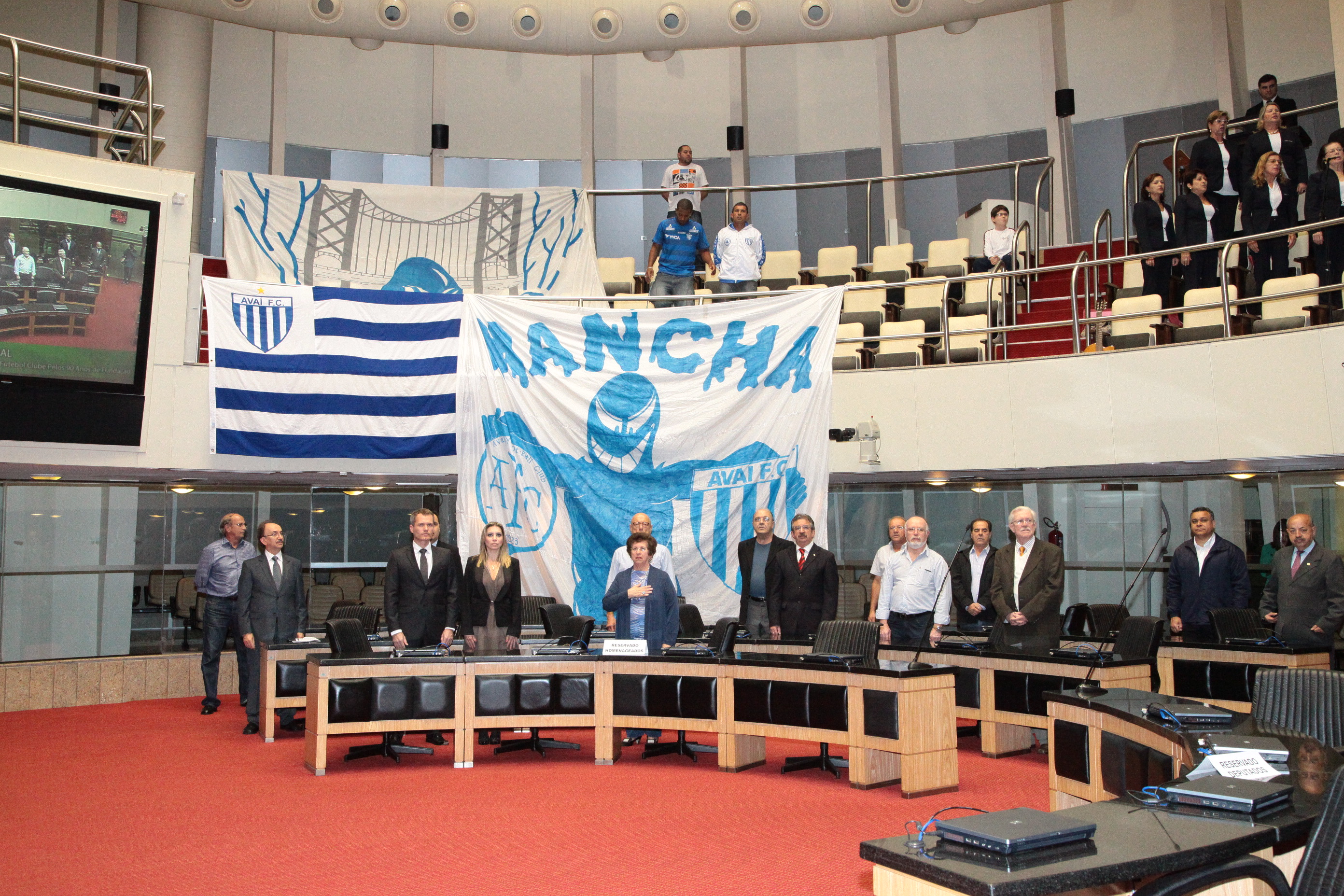 Assembleia Legislativa homenageia Avaí Futebol Clube. Foto: Jonas Lemos Campos/Agência AL