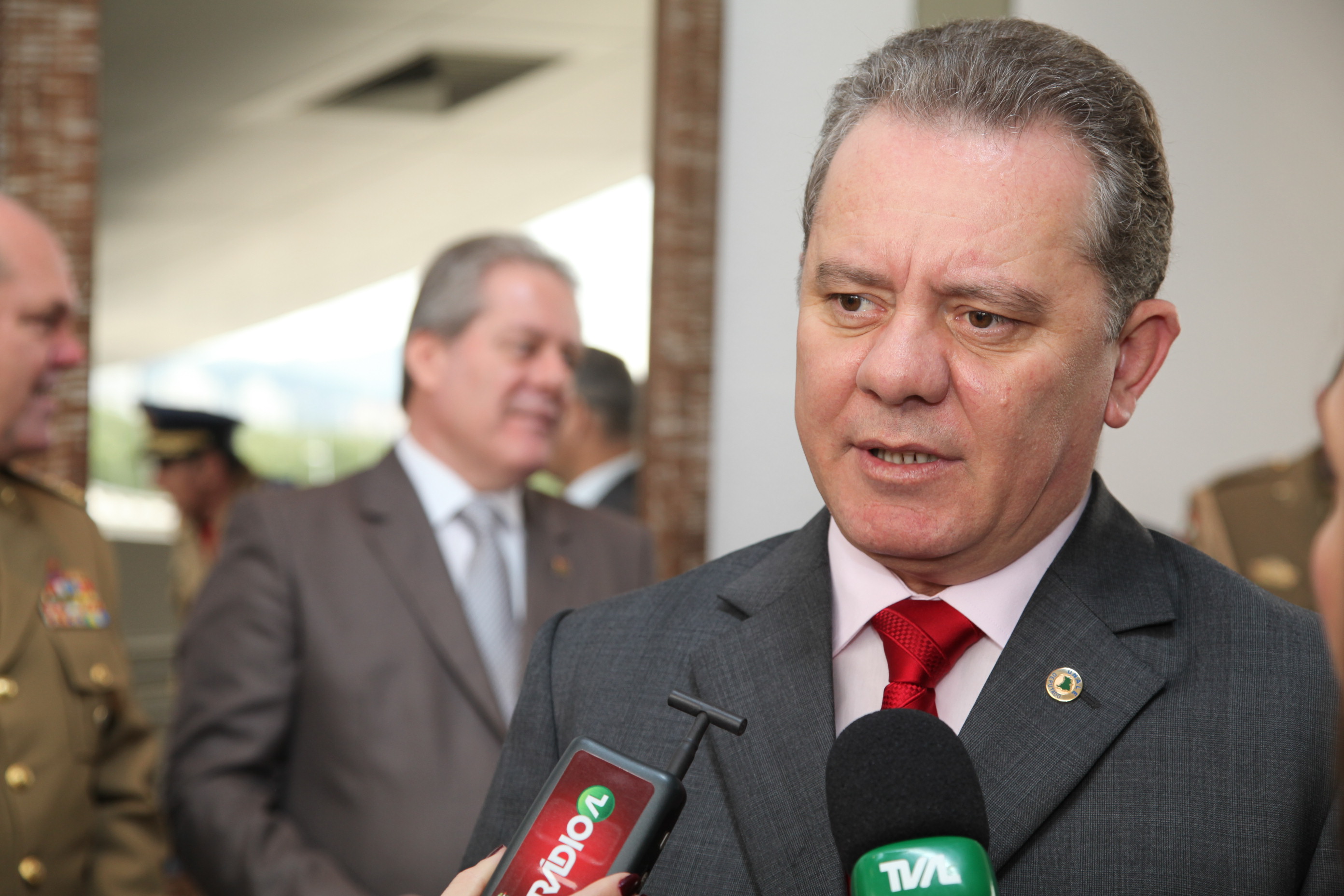 Presidente da Alesc, Deputado Joares Ponticelli (PP). Solenidade de Lançamento da segunda etapa do Programa Bem Te Vi e assinaturas de convênios. Foto: Miriam Zomer/Agência AL