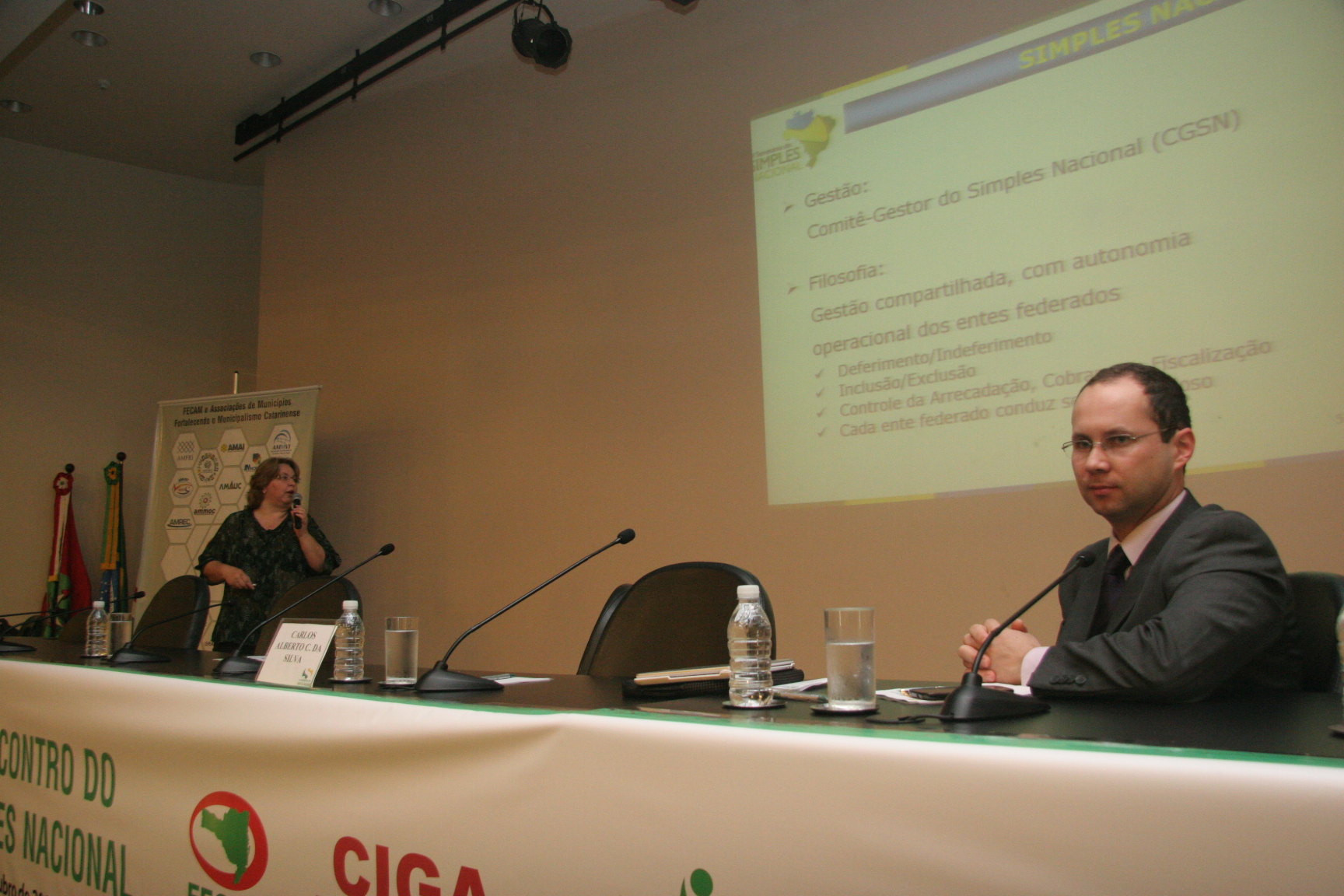 VI Encontro sobre Simples Nacional, pela Federação Catarinense de Municípios - FECAM. Foto: Eduardo Guedes de Oliveira/Agência AL