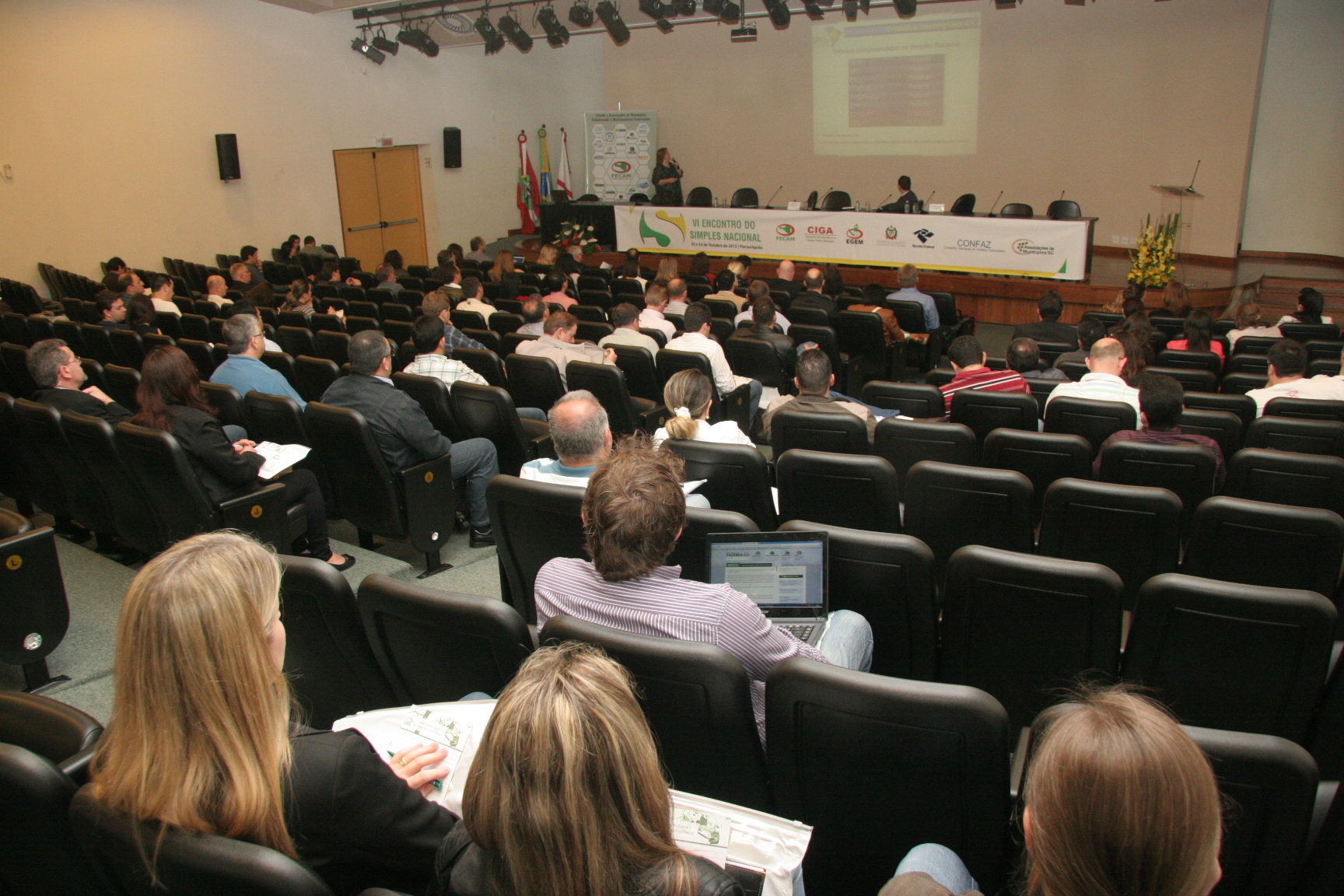VI Encontro sobre Simples Nacional, pela Federação Catarinense de Municípios - FECAM. Foto: Eduardo Guedes de Oliveira/Agência AL