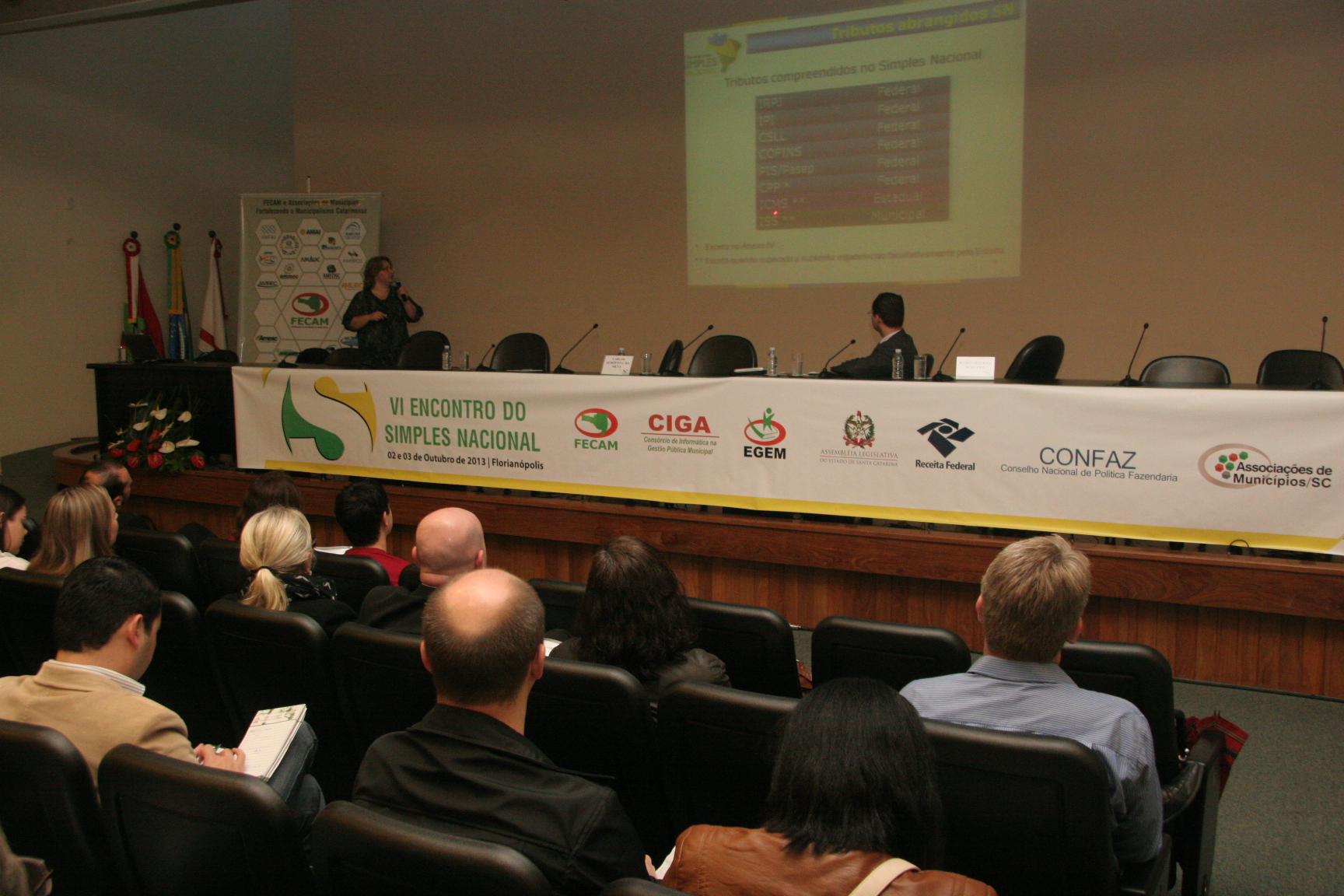 VI Encontro sobre Simples Nacional, pela Federação Catarinense de Municípios - FECAM. Foto: Eduardo Guedes de Oliveira/Agência AL