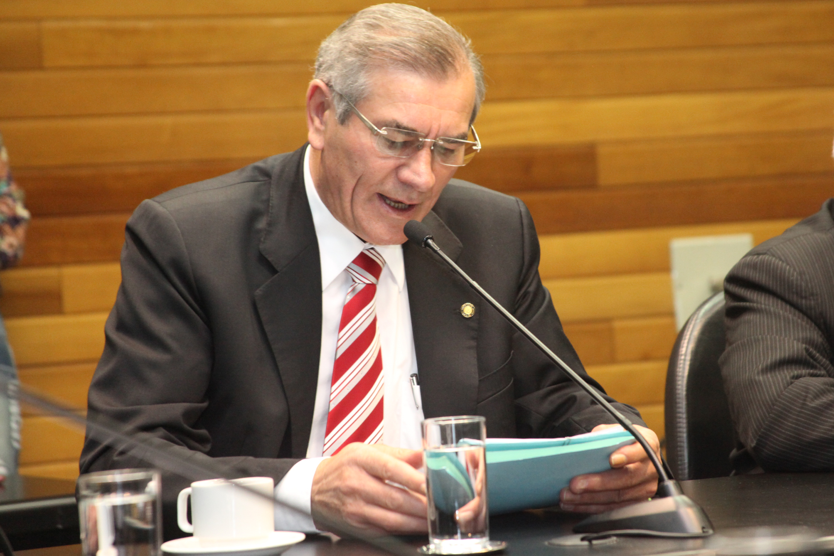 Deputado Silvio Dreveck (PP). Reunião da Comissão de Finanças e Tributação. Foto: Leonardo Gonçalves / Agência AL