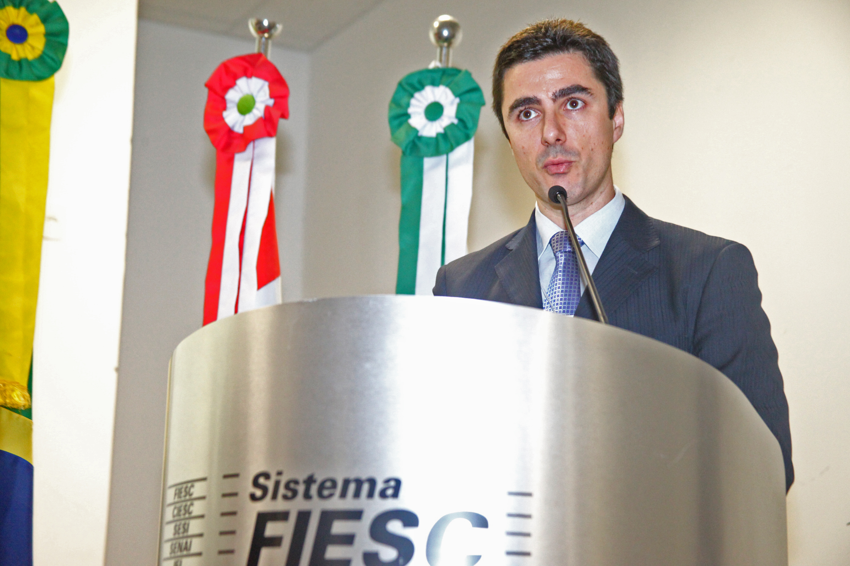 Adriano Pereira. Palestra Transparência Pública - Fiesc. Foto: Fábio Queiroz