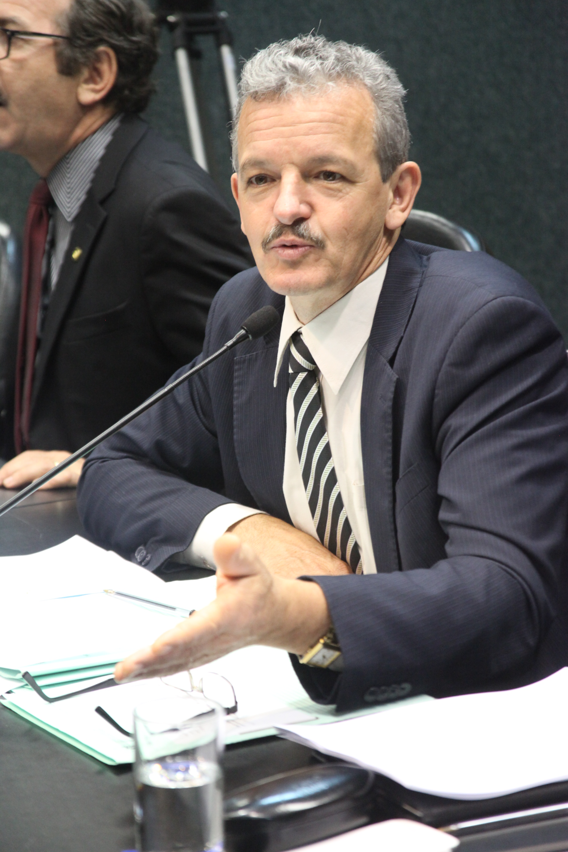 Deputado Dirceu Dresch (PT). Reunião da Comissão de Constituição e Justiça. Foto: Leonardo Gonçalves / Agência AL