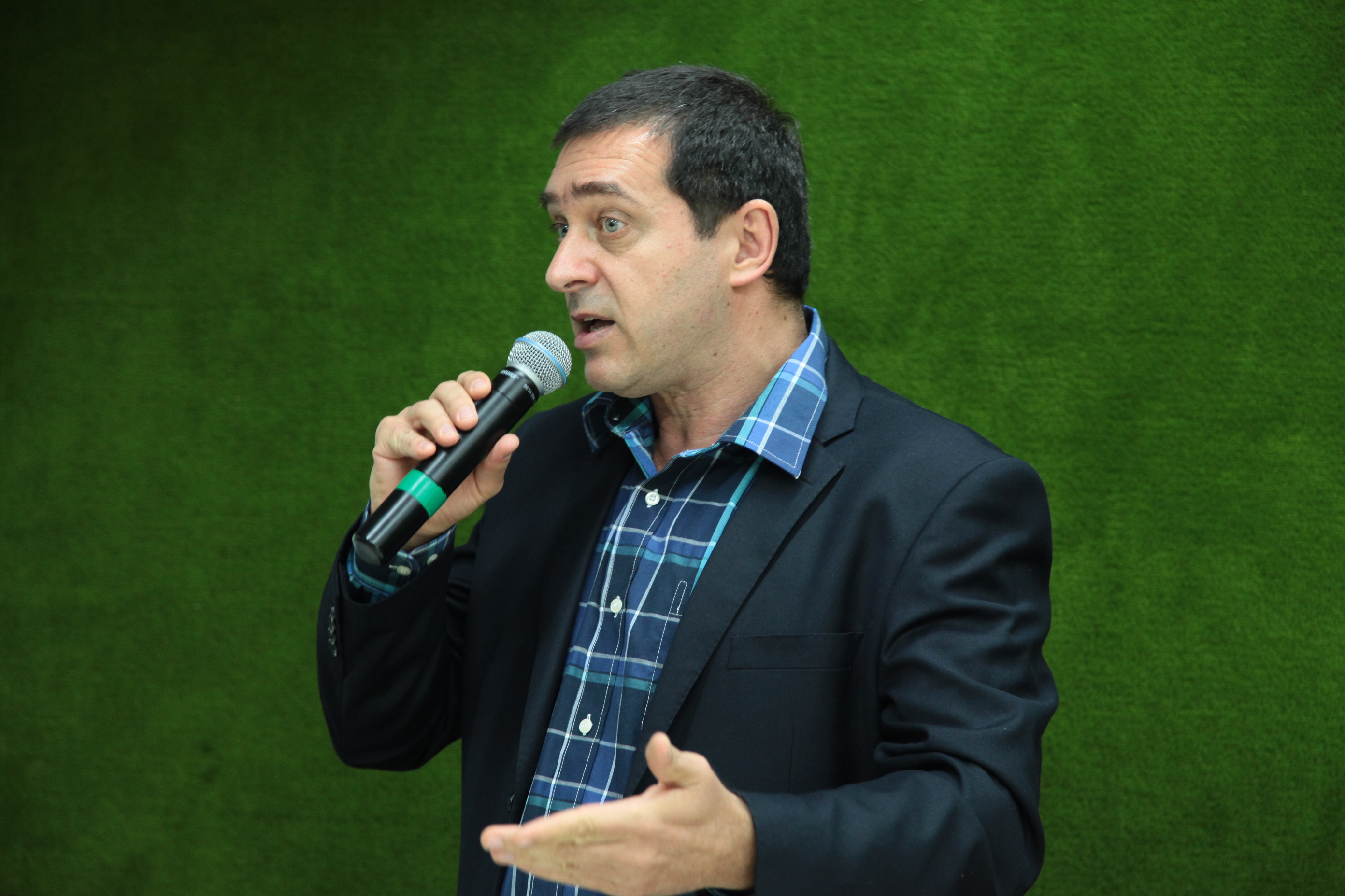 Audiência Pública sobre o ICMS ecológico - Criciúma. Palestrante Gerson Jacobs. Foto: Miriam Zomer/Agência AL