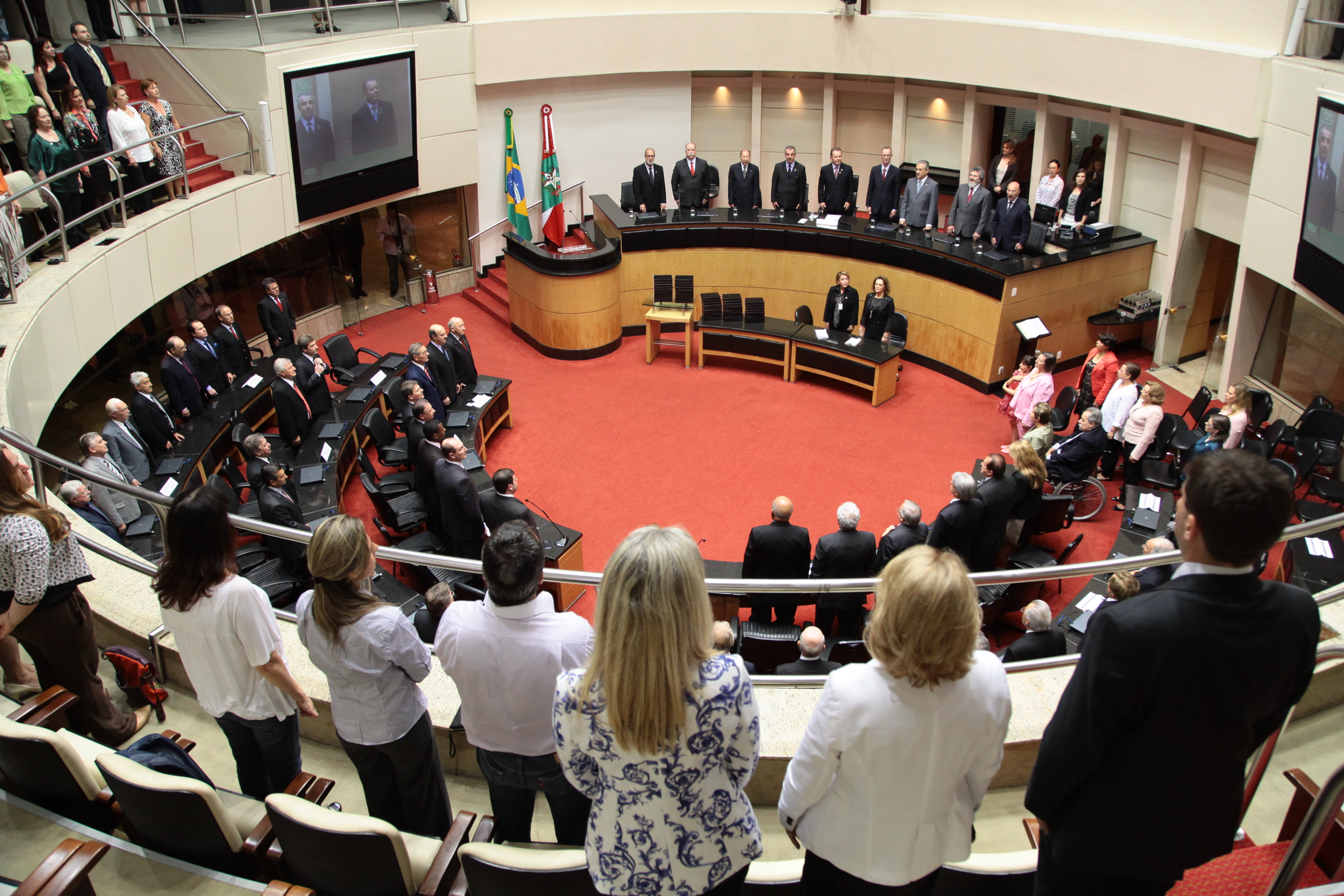 Sessão Especial em comemoração aos 25 anos de Instalação da Assembleia Constituinte em Santa Catarina. Foto: Miriam Zomer/ Agência AL