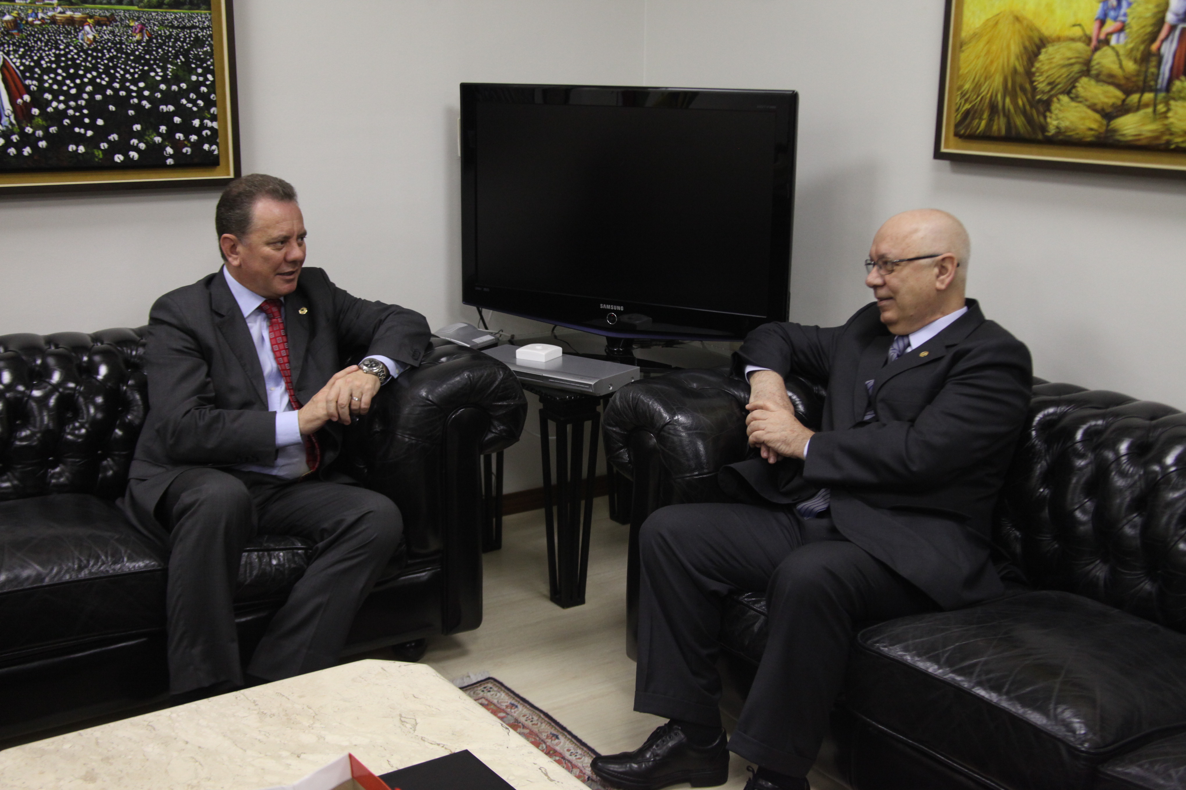 Presidente Joares Ponticelli recebe Ministro do STF Teori Zavascki