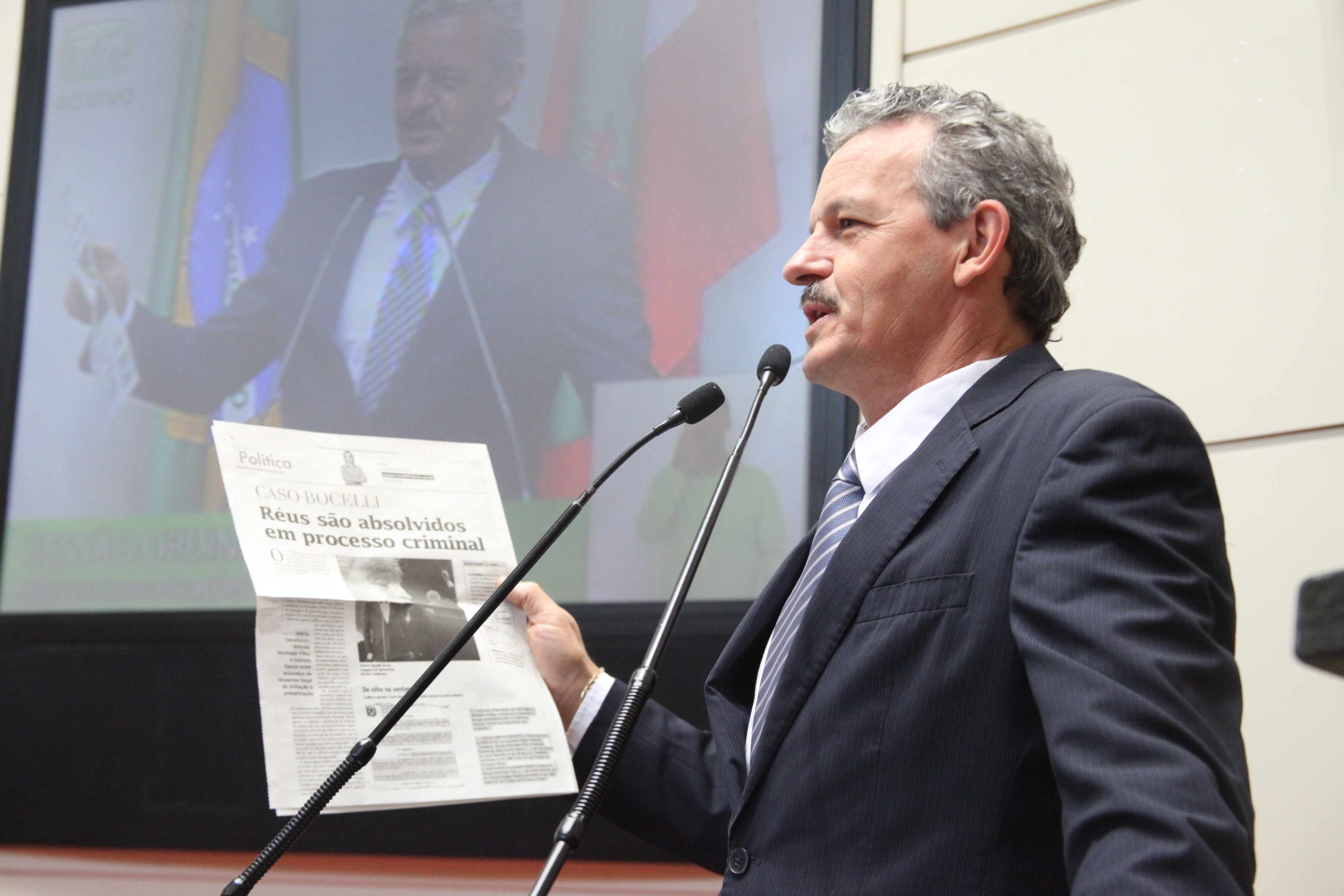 Deputado Dirceu Dresch (PT). Sessão Ordinária. Foto: Leonardo Gonçalves / Agência AL