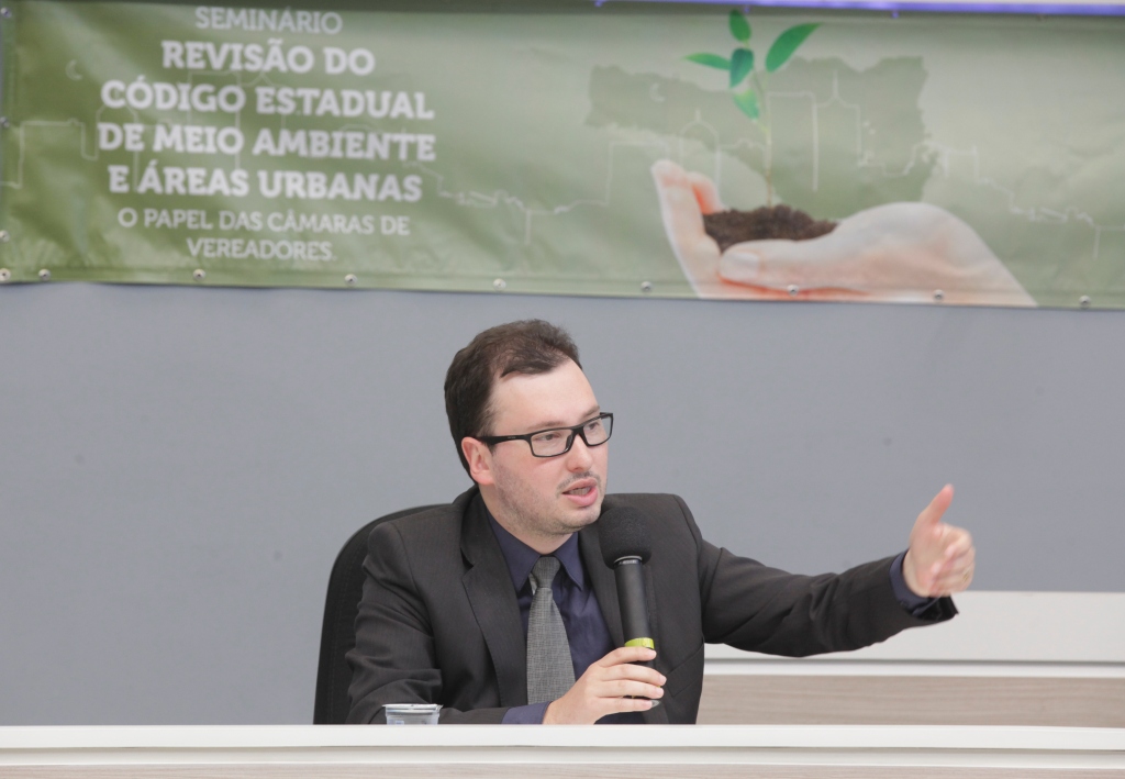 Palestrante Leonardo Papp na Revisão do Codigo Estadual de Meio Ambiente e Areas Urbanas   Foto Carlos Kilian/Agencia AL