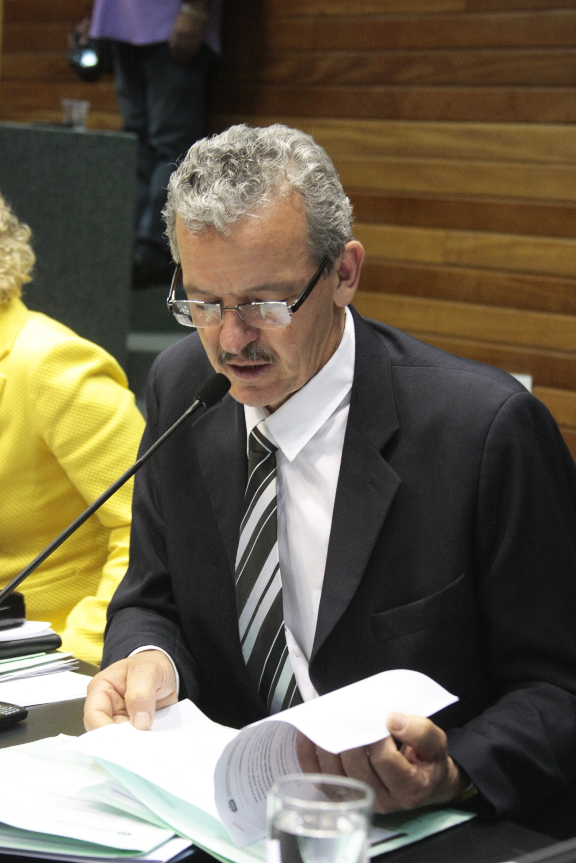 Deputado Dirceu Dresch (PT). Comissão de Constituição e Justiça. Foto: Leonardo Gonçalves / Agência AL