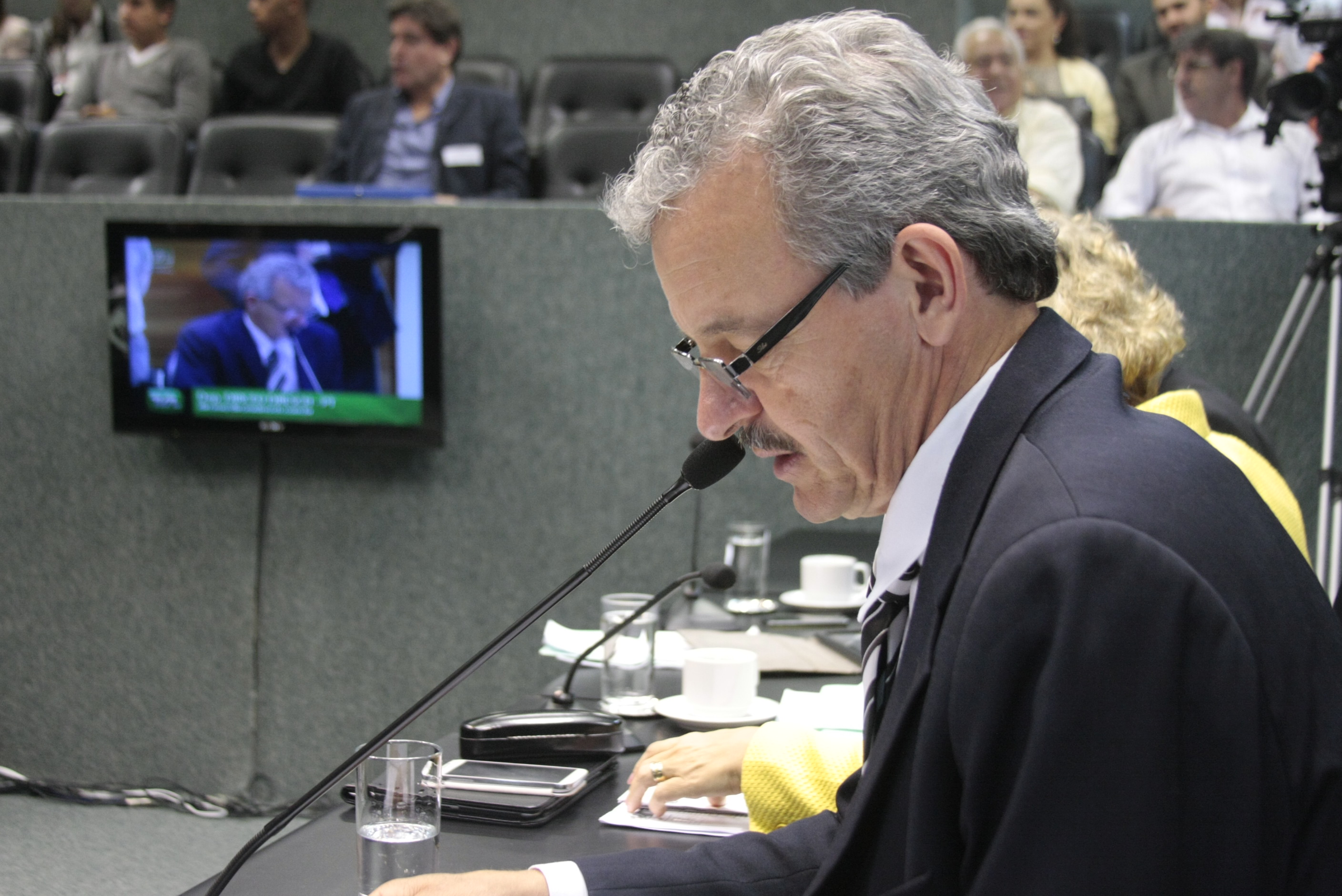 Deputado Dirceu Dresch (PT). Comissão de Constituição e Justiça. Foto: Leonardo Gonçalves / Agência AL