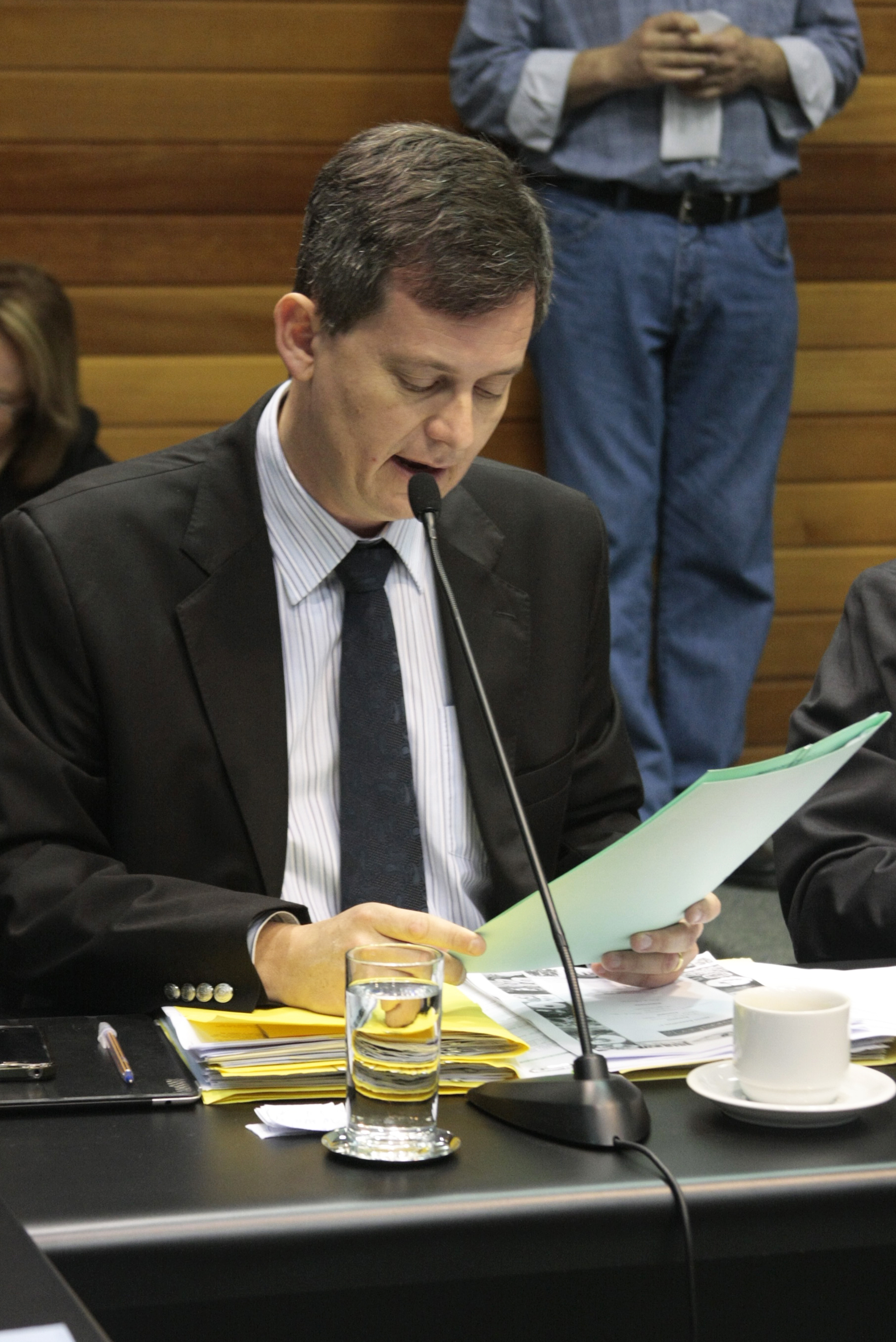 Deputado Jean Kuhlmann (PSD). Comissão de Constituição e Justiça. Foto: Leonardo Gonçalves / Agência AL