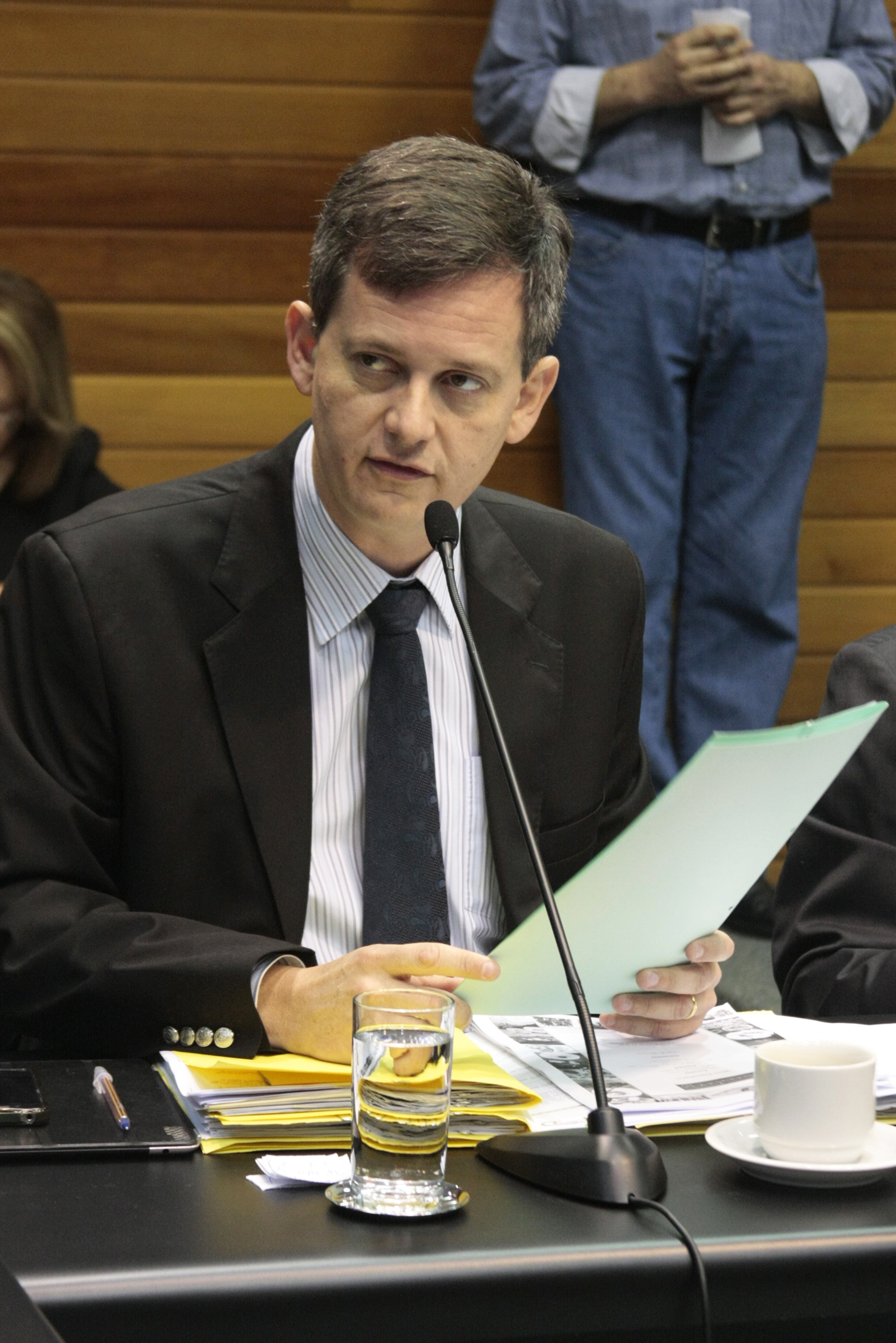 Deputado Jean Kuhlmann (PSD). Comissão de Constituição e Justiça. Foto: Leonardo Gonçalves / Agência AL