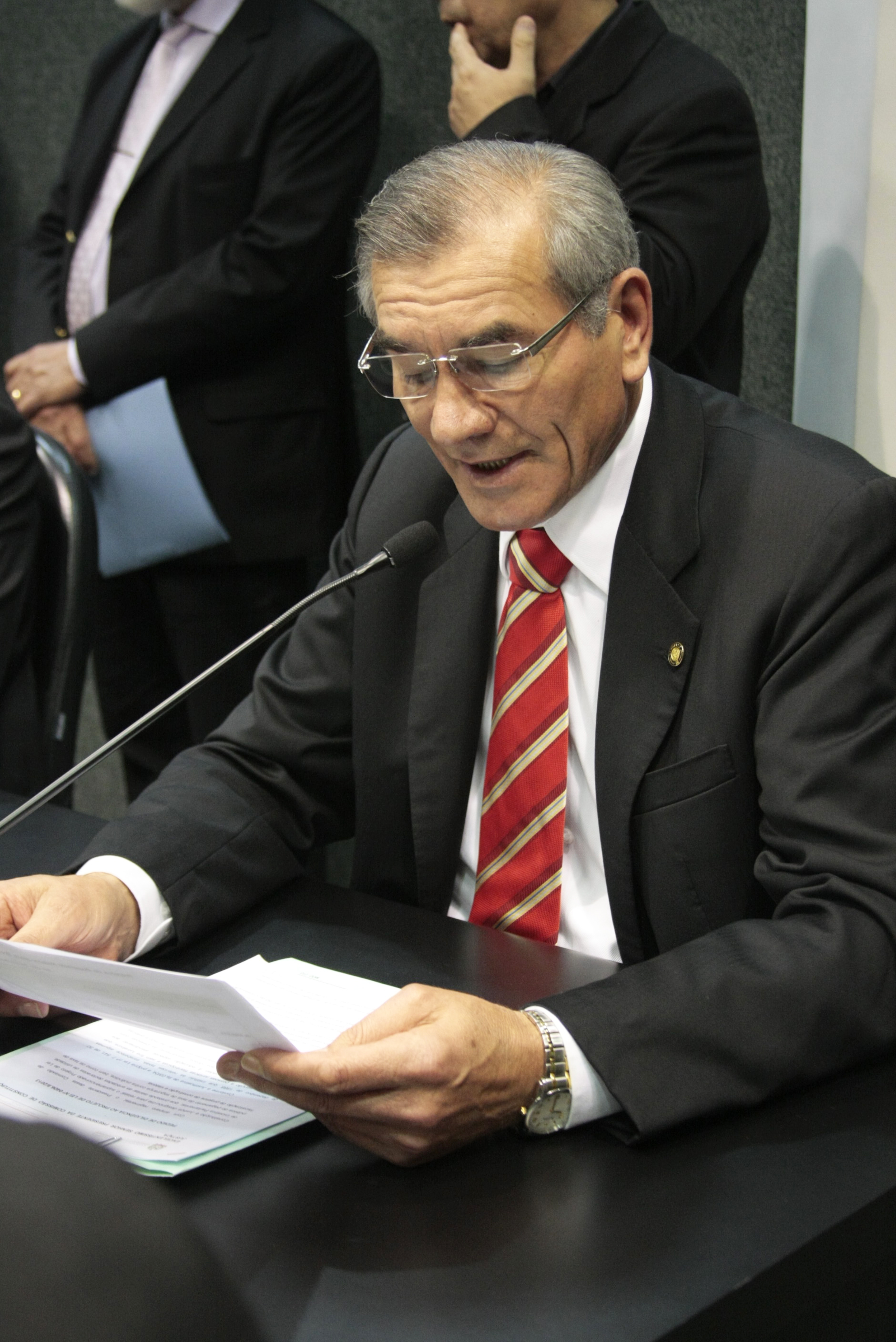 Deputado Silvio Dreveck (PP). Comissão de Constituição e Justiça. Foto: Leonardo Gonçalves / Agência AL