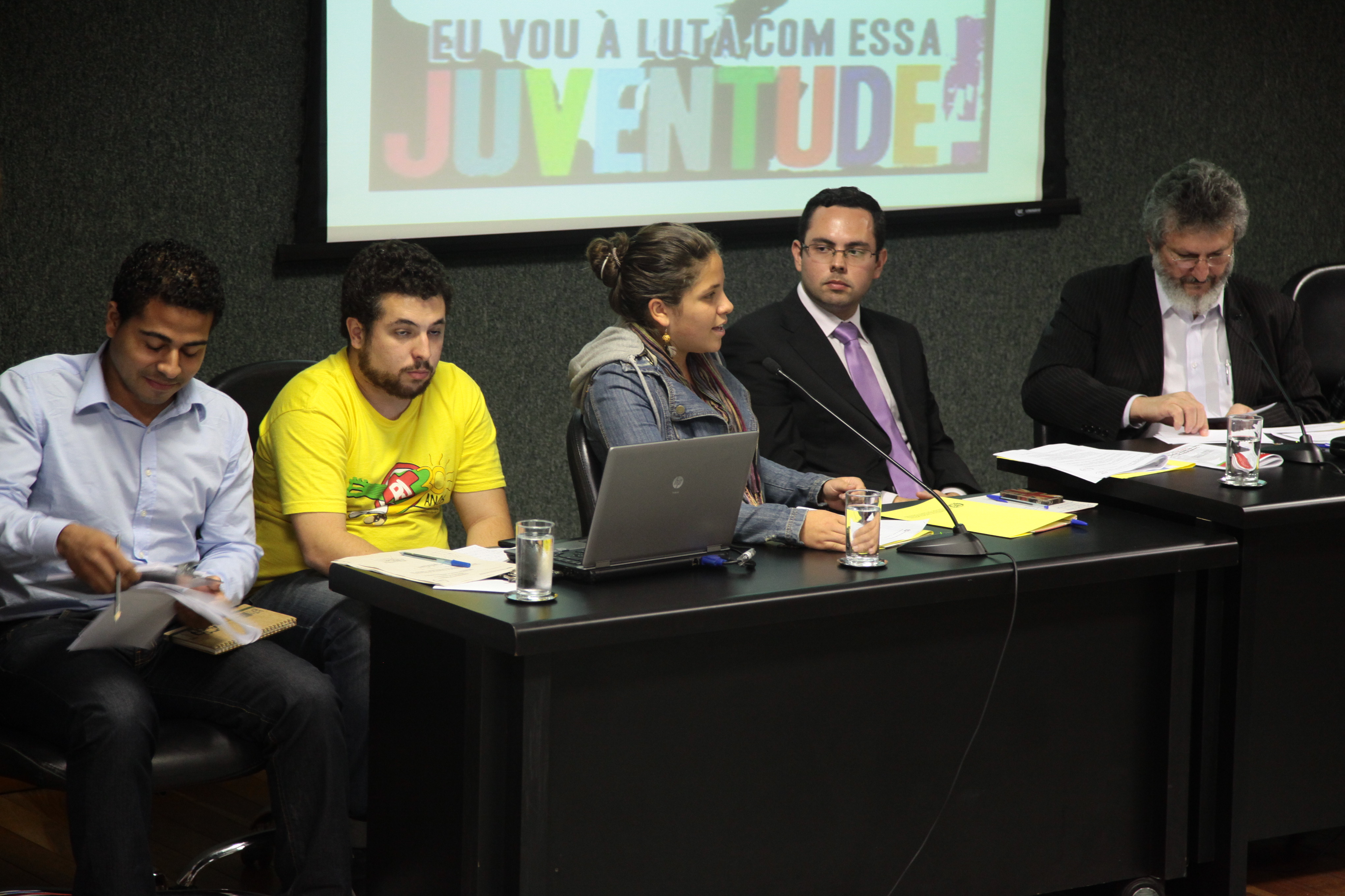 Audiência Pública sobre o PL nº 284.5/2013, que institui o Conselho Estadual da Juventude de Santa Catarina. Foto: Miriam Zomer/ Agência AL