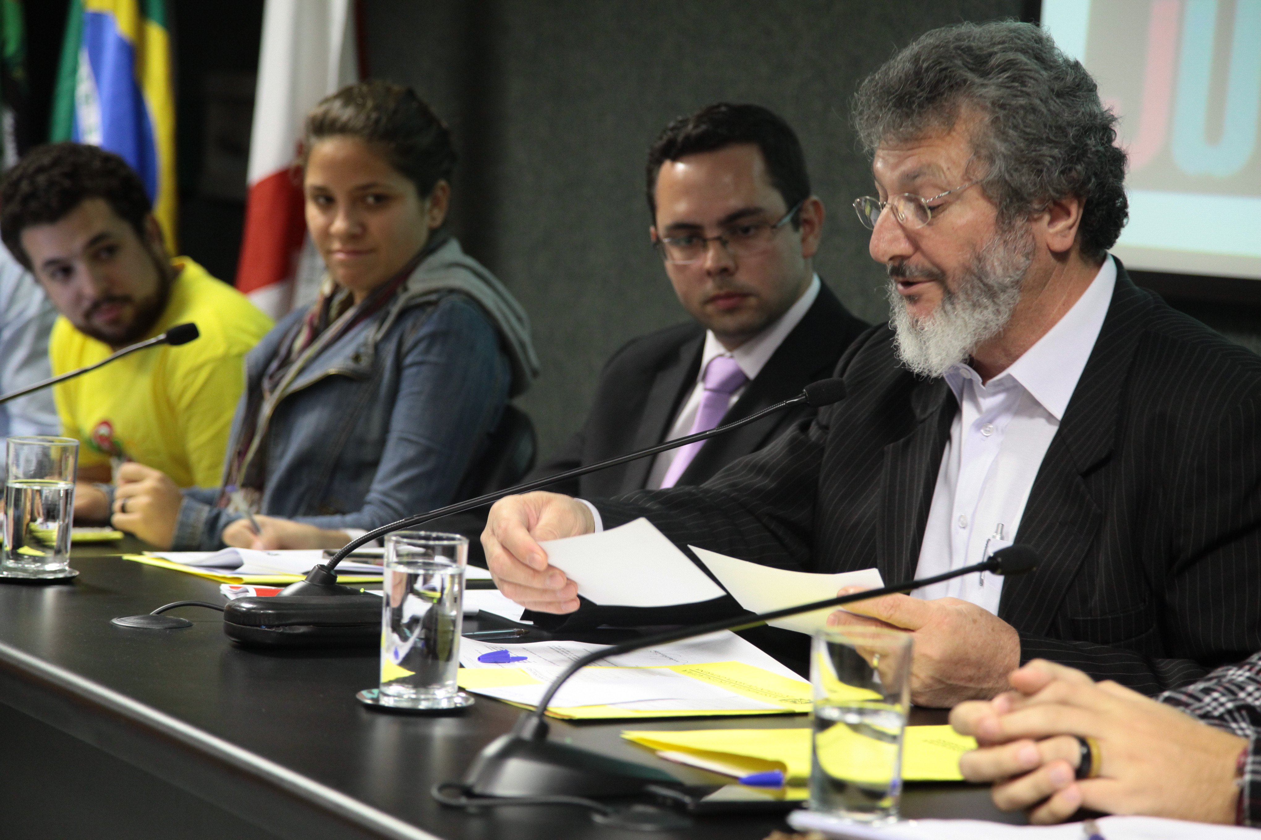 Audiência Pública sobre o PL nº 284.5/2013, que institui o Conselho Estadual da Juventude de Santa Catarina. Foto: Miriam Zomer/ Agência AL