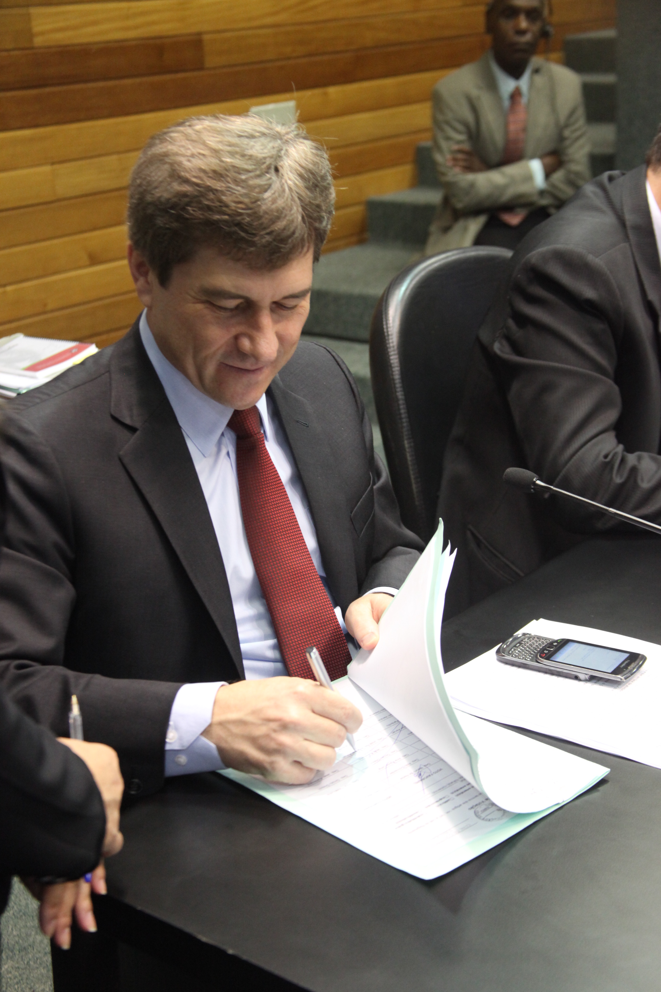 Deputado José Nei Ascari (PSD). Comissão de Constituição e Justiça. Foto: Leonardo Gonçalves / Agência AL