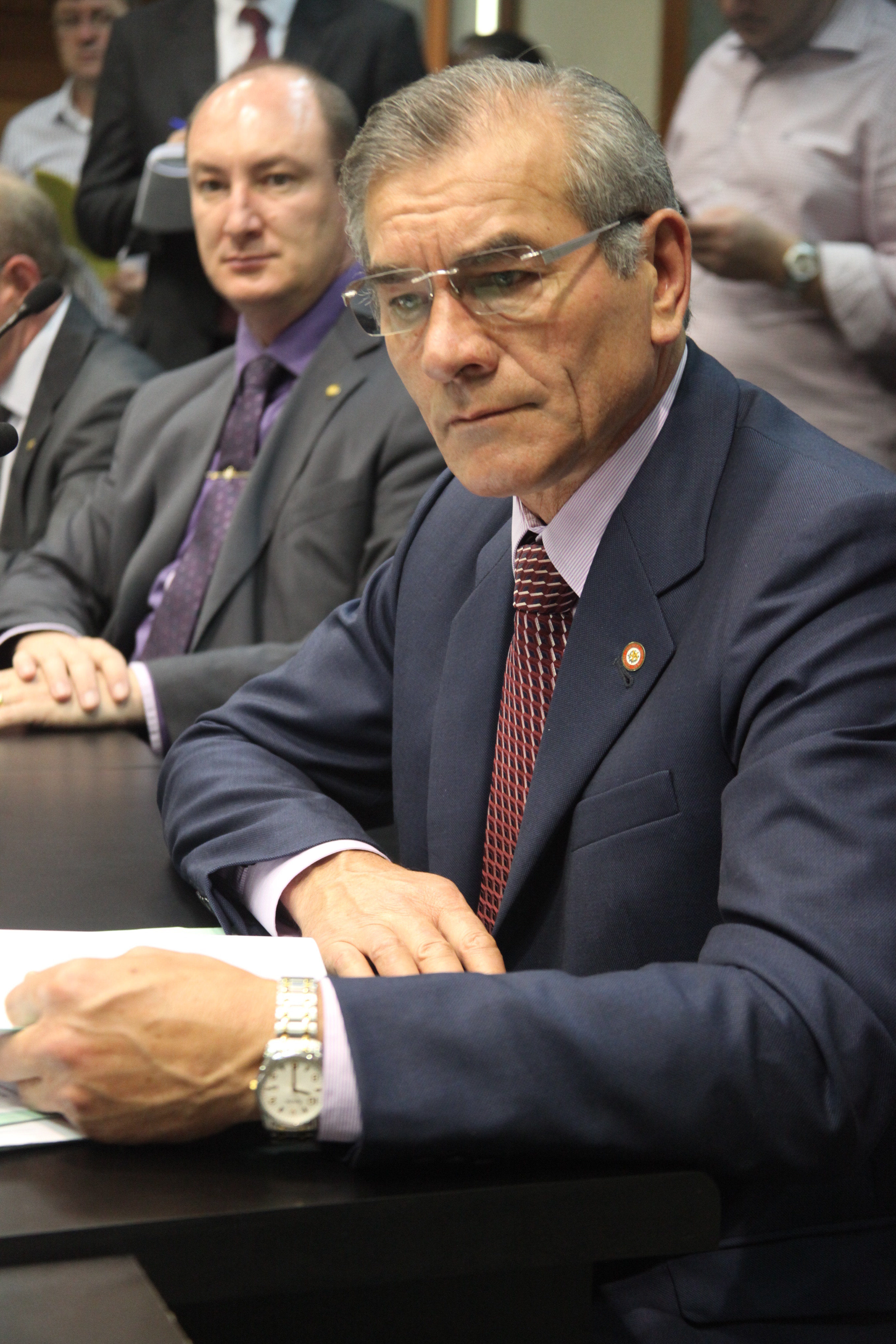 Deputado Silvio Dreveck (PP). Comissão de Constituição e Justiça. Foto: Leonardo Gonçalves / Agência AL