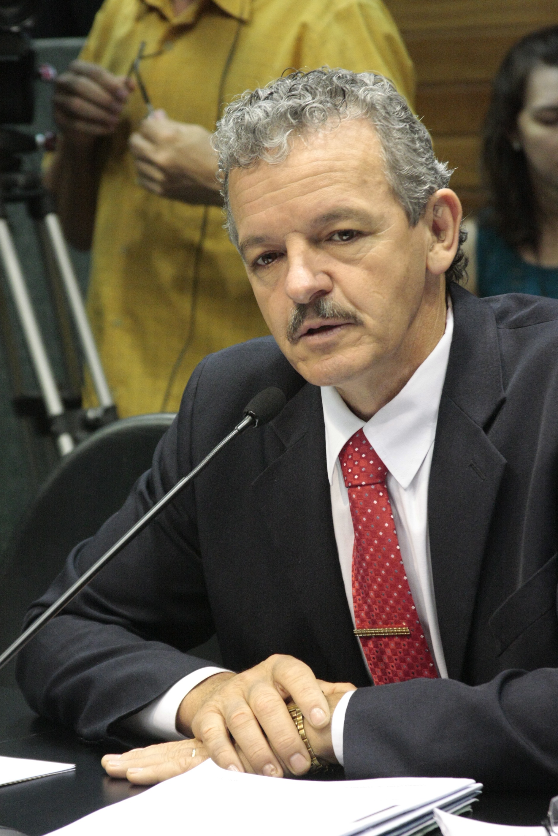 Deputado Dirceu Dresch (PT). Reunião da Comissão de Constituição e Justiça. Foto: Fábio Queiroz / Agência AL