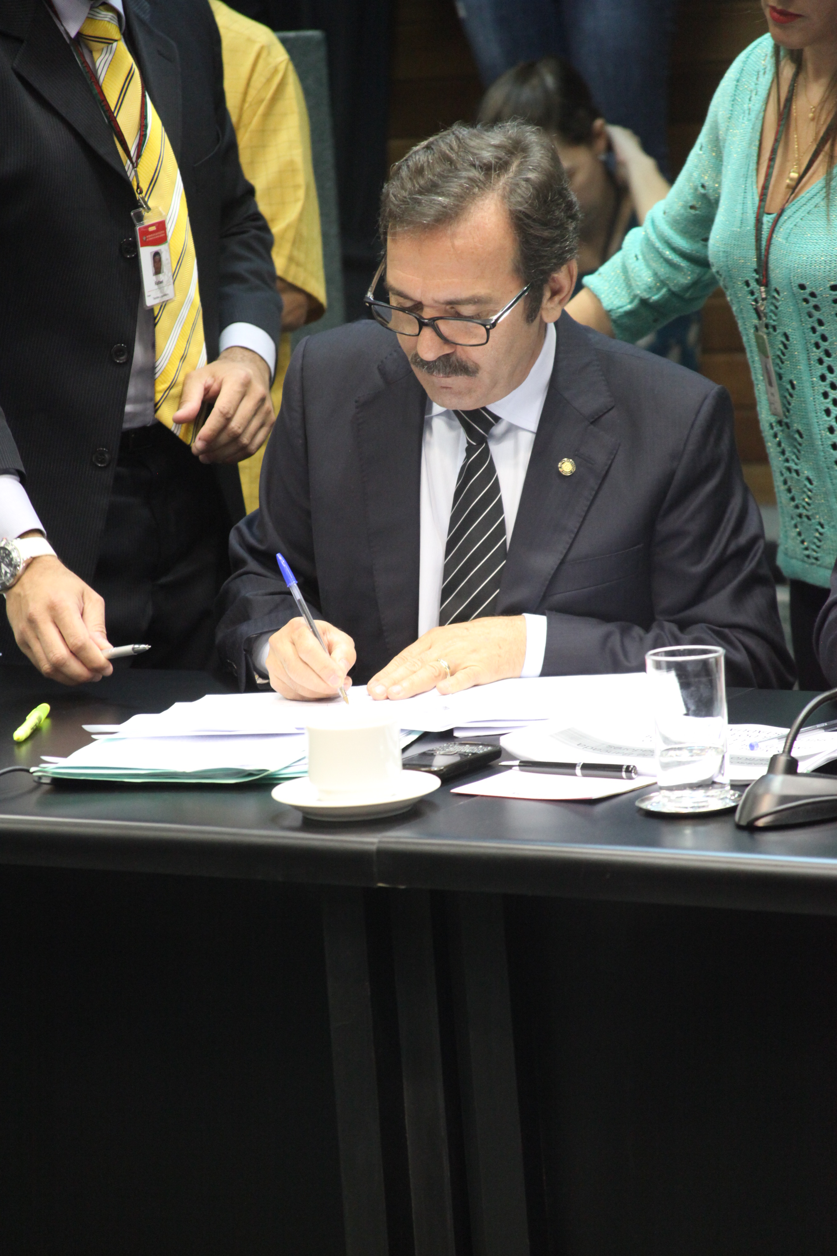 Deputado Serafim Venzon (PSDB). Reunião da Comissão de Constituição e Justiça. Foto: Leonardo Gonçalves / Agência AL