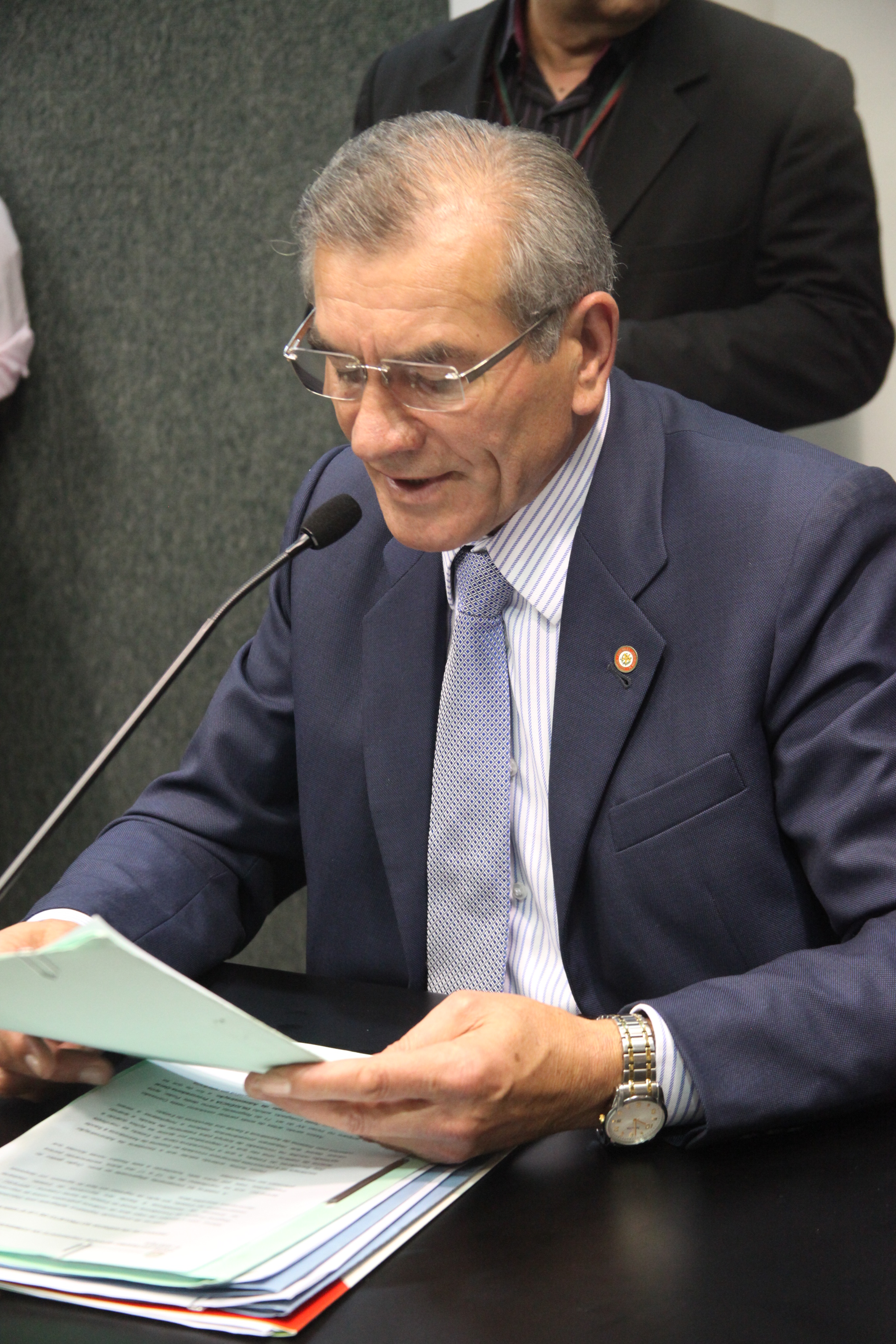 Deputado Silvio Dreveck (PP). Reunião da Comissão de Constituição e Justiça. Foto: Leonardo Gonçalves / Agência AL