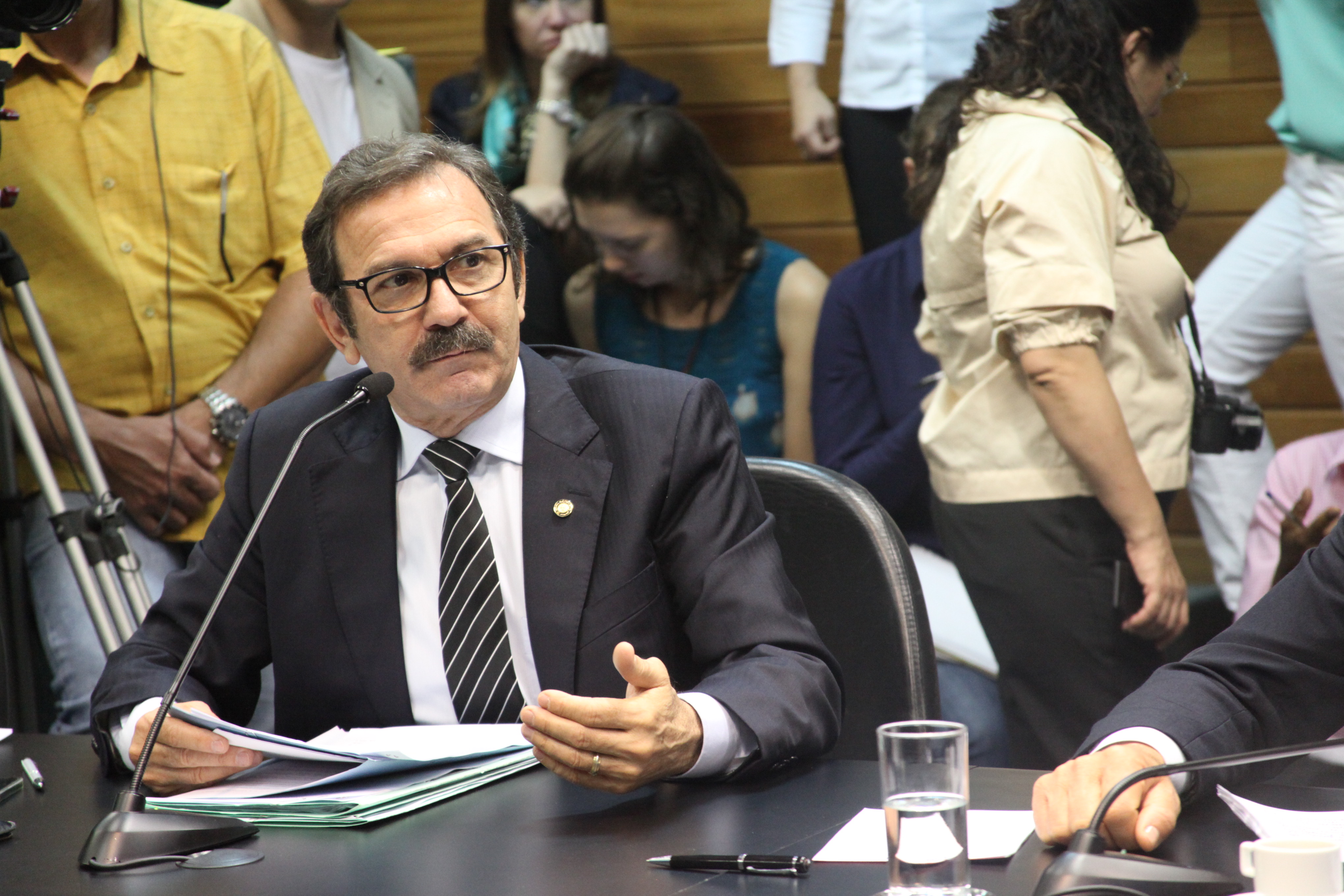 Deputado Serafim Venzon (PSDB). Reunião da Comissão de Constituição e Justiça. Foto: Leonardo Gonçalves / Agência AL