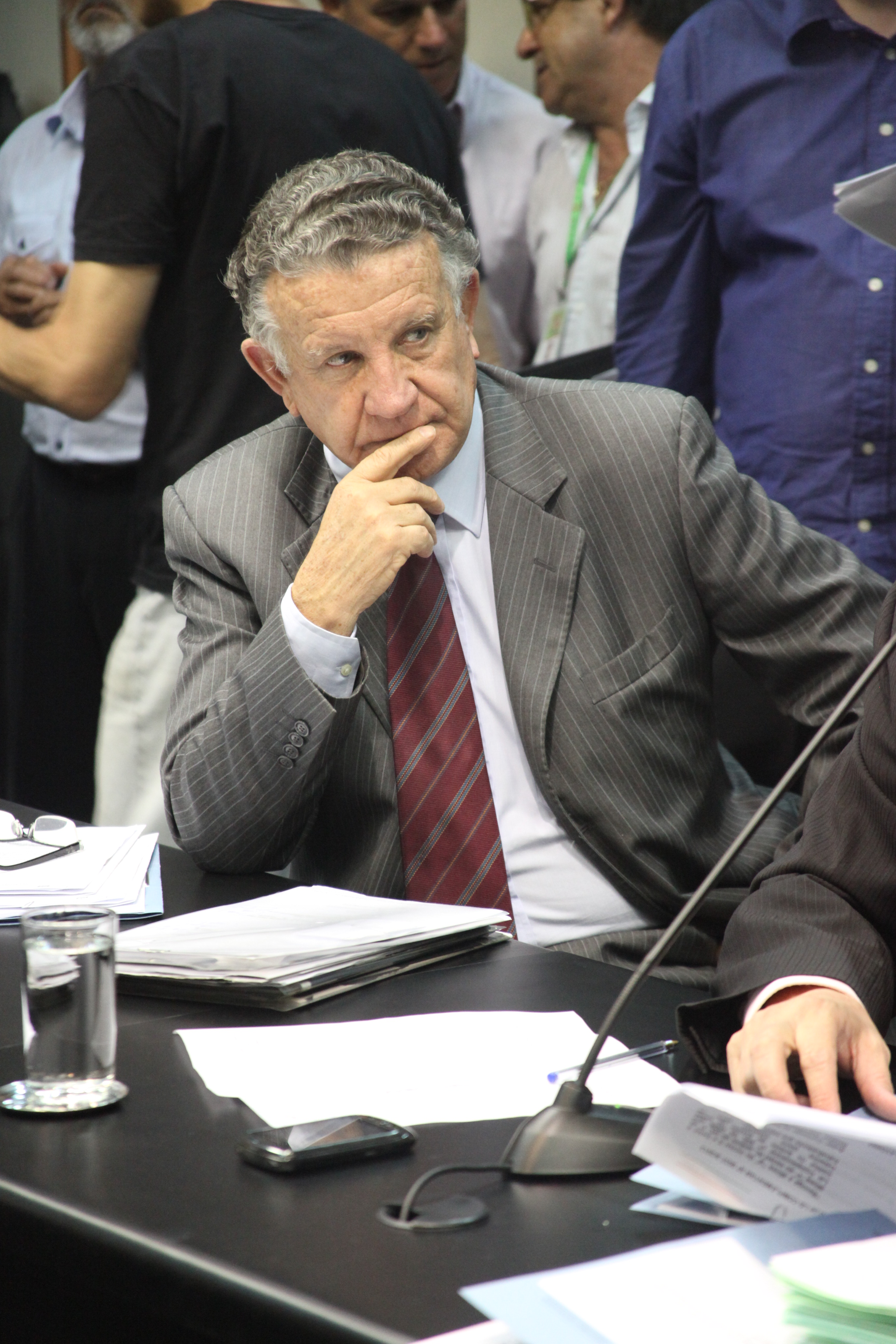 Deputado Edson Andrino (PMDB). Reunião da Comissão de Constituição e Justiça. Foto: Leonardo Gonçalves / Agência AL
