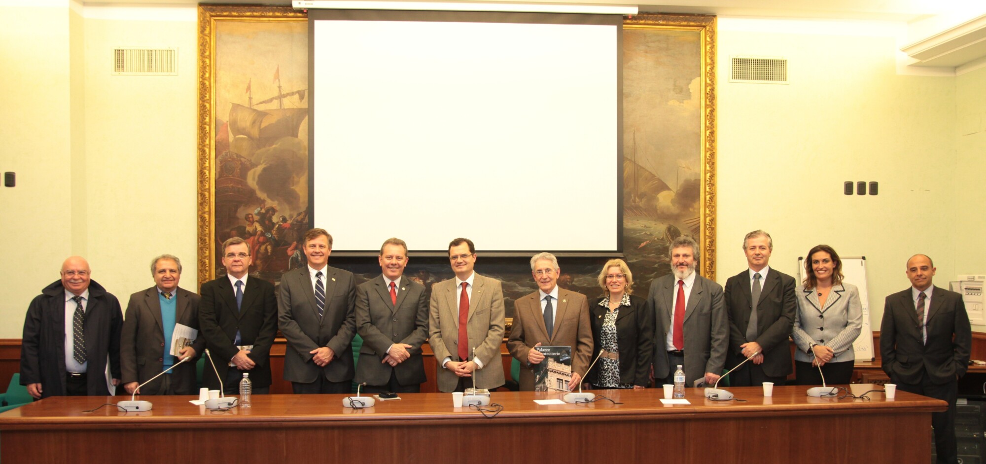 Encontro da delegação catarinense com o deputado Fábio Porta (PD). Foto Júlio Cancellier