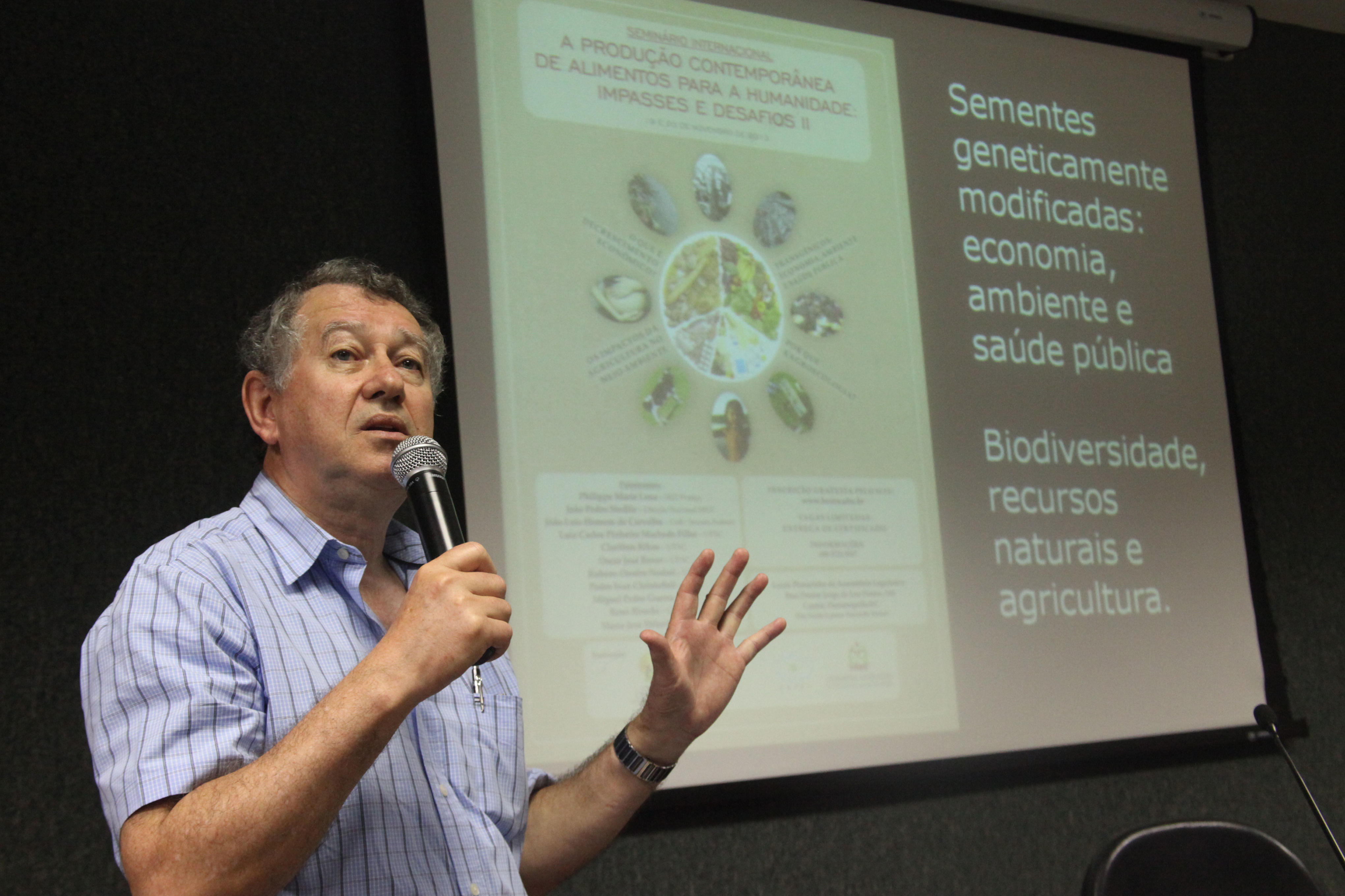 Seminário Produção Contemporânea de Alimentos. Palestrante Rubens Onofre Nodari. Foto: Leonardo Gonçalves / Agência AL
