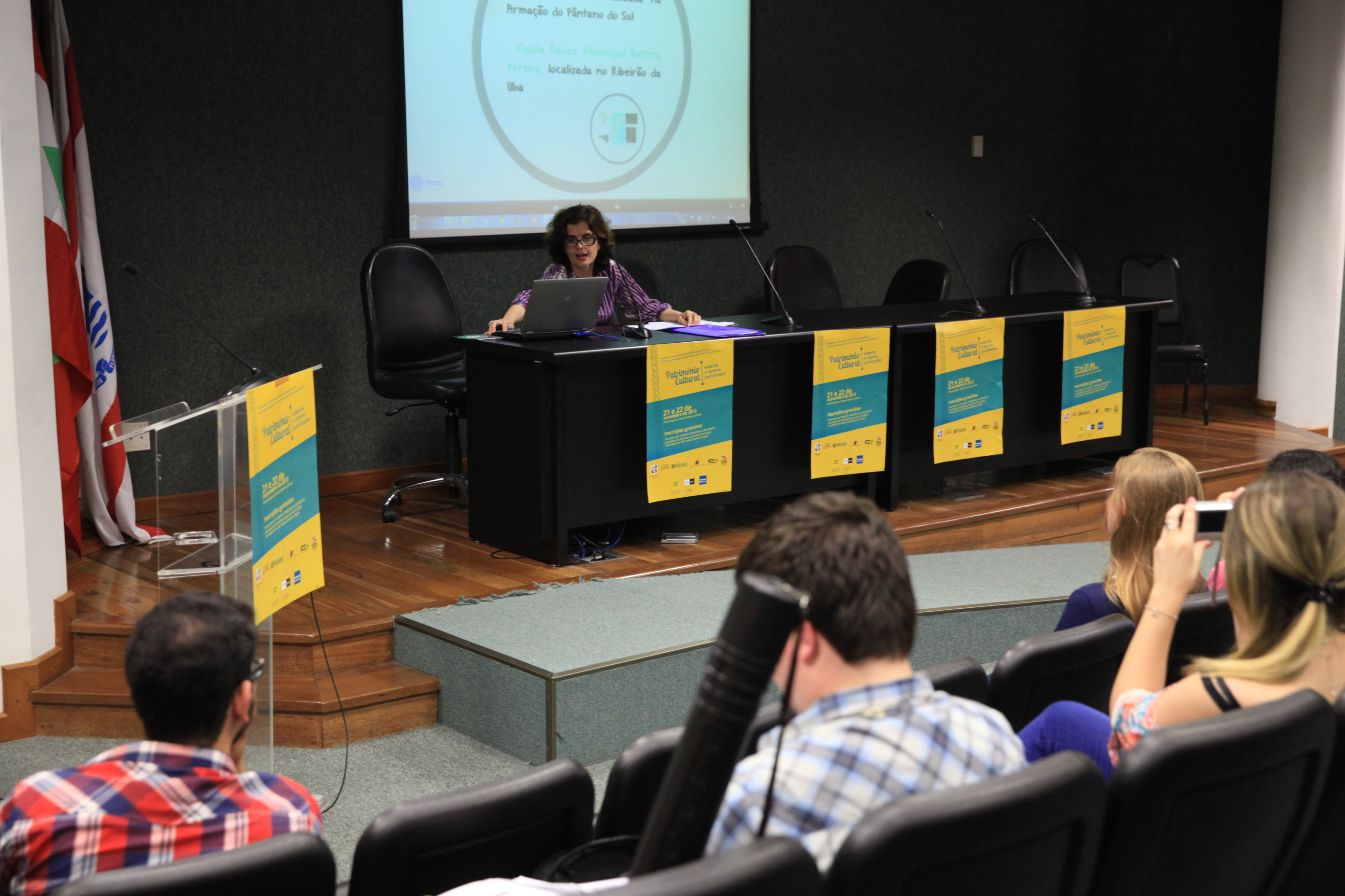 1º Simpósio de Patrimônio Cultural, Memória e Educação de Santa Catarina. Fotos: Miriam Zomer/ Agência AL