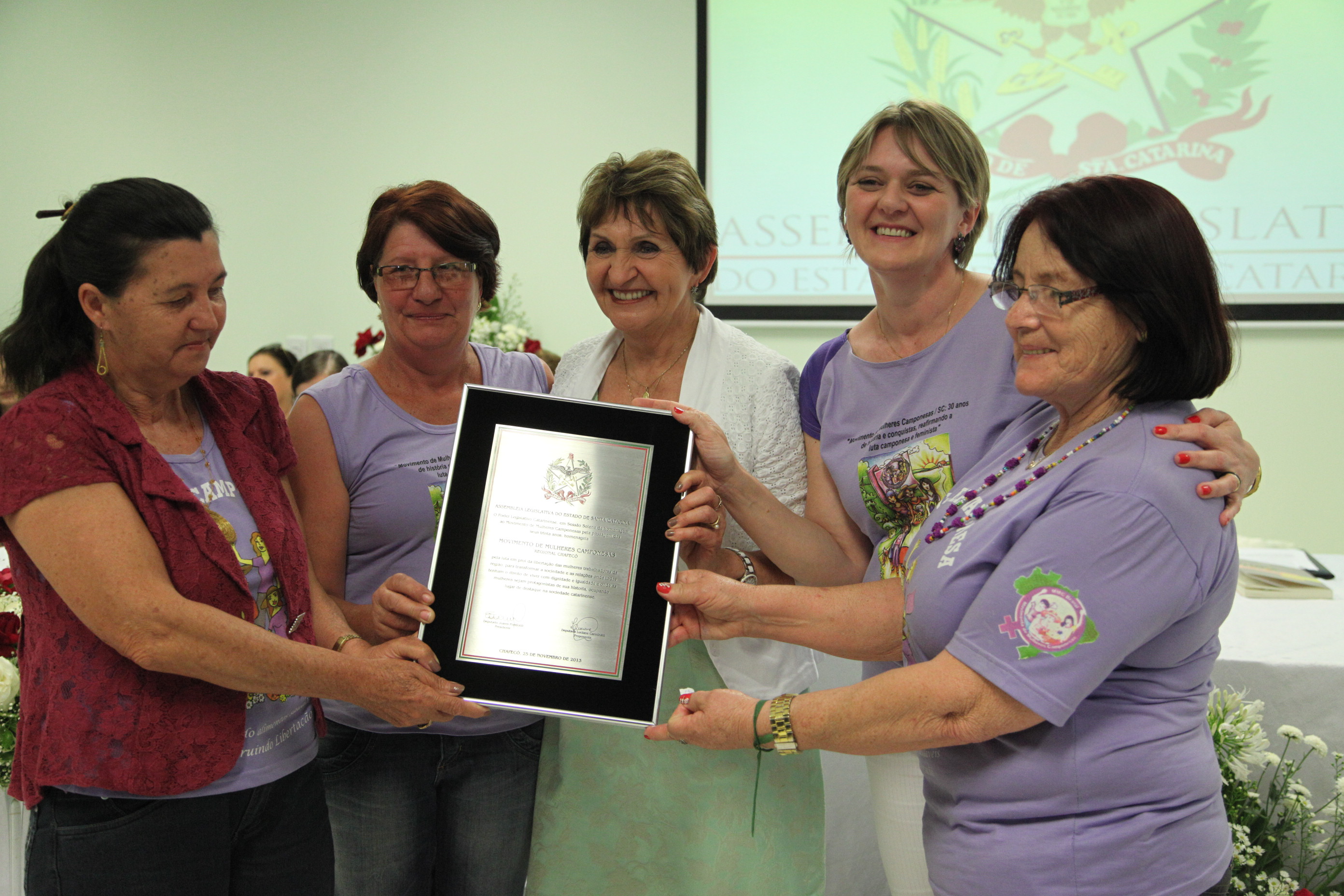 Sessão Solene em Homenagem ao Movimento de Mulheres Camponesas