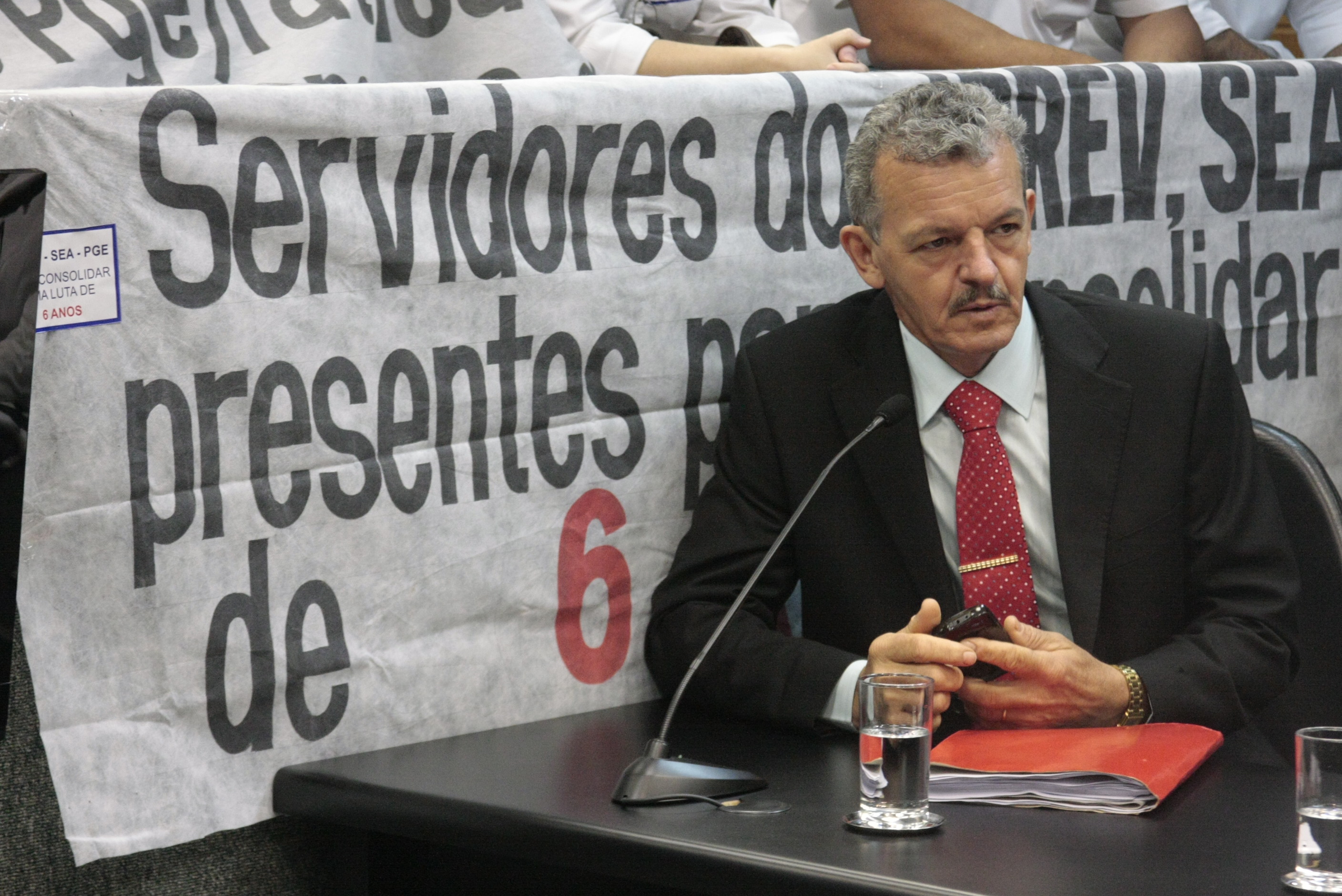 Deputado Dirceu Dresch (PT). Reunião da Comissão de Constituição e Justiça. Foto: Fábio Queiroz / Agência AL