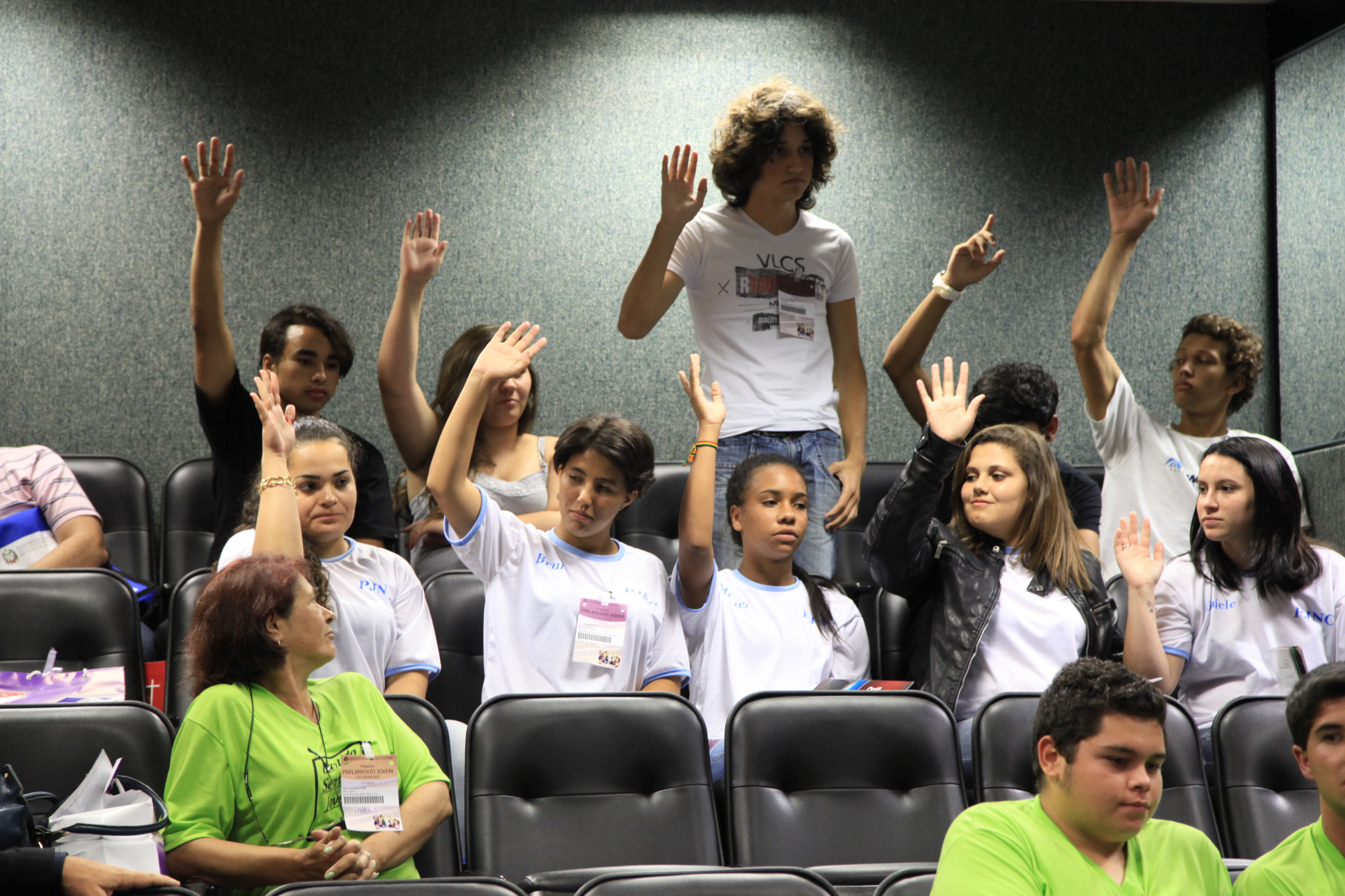 16 ª edição do Parlamento Jovem - Eleição da Mesa Diretora. Fotos: Miriam Zomer/Agência AL