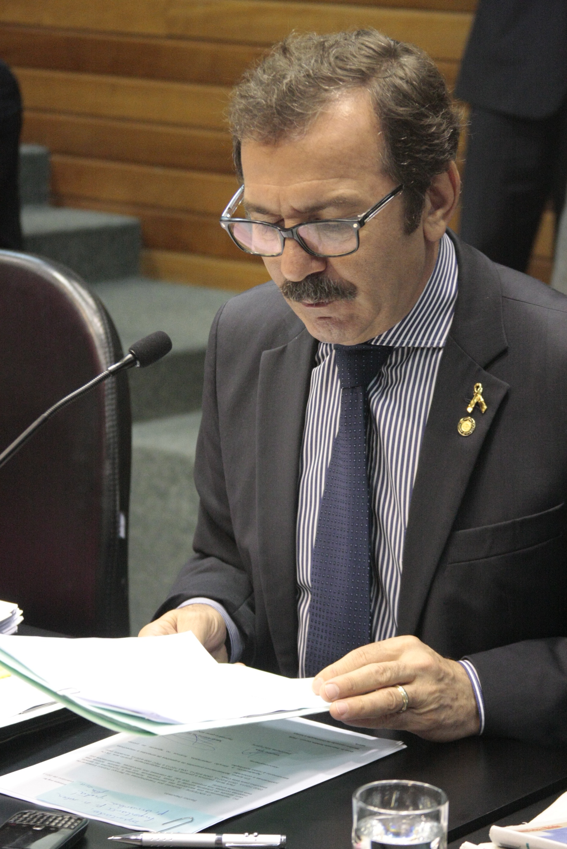 Deputado Serafim Venzon (PSDB). Reunião da Comissão de Constituição e Justiça. Foto: Fábio Queiroz / Agência AL