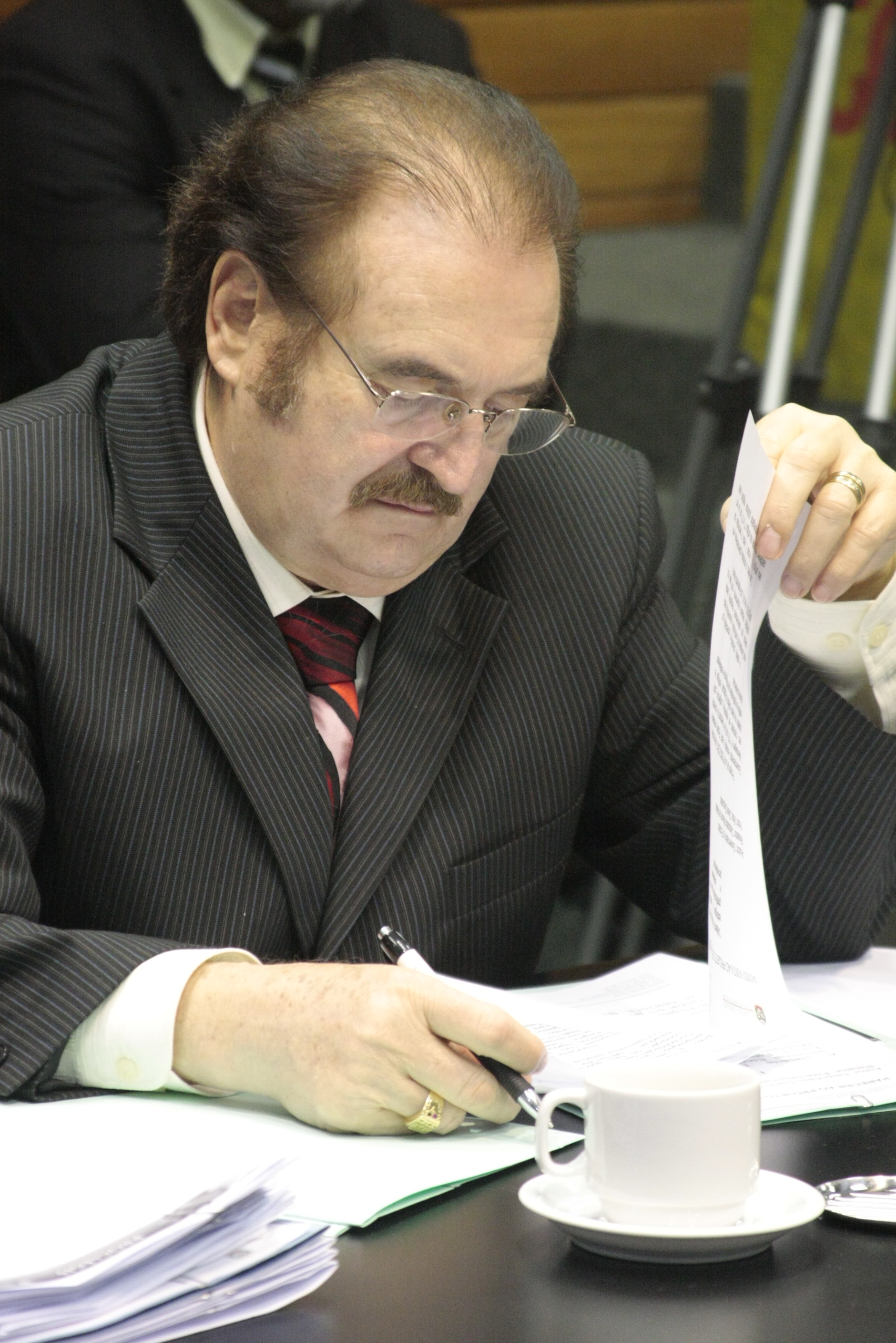 Deputado Narcizo Parisotto (DEM). Reunião da Comissão de Constituição e Justiça. Foto: Fábio Queiroz / Agência AL