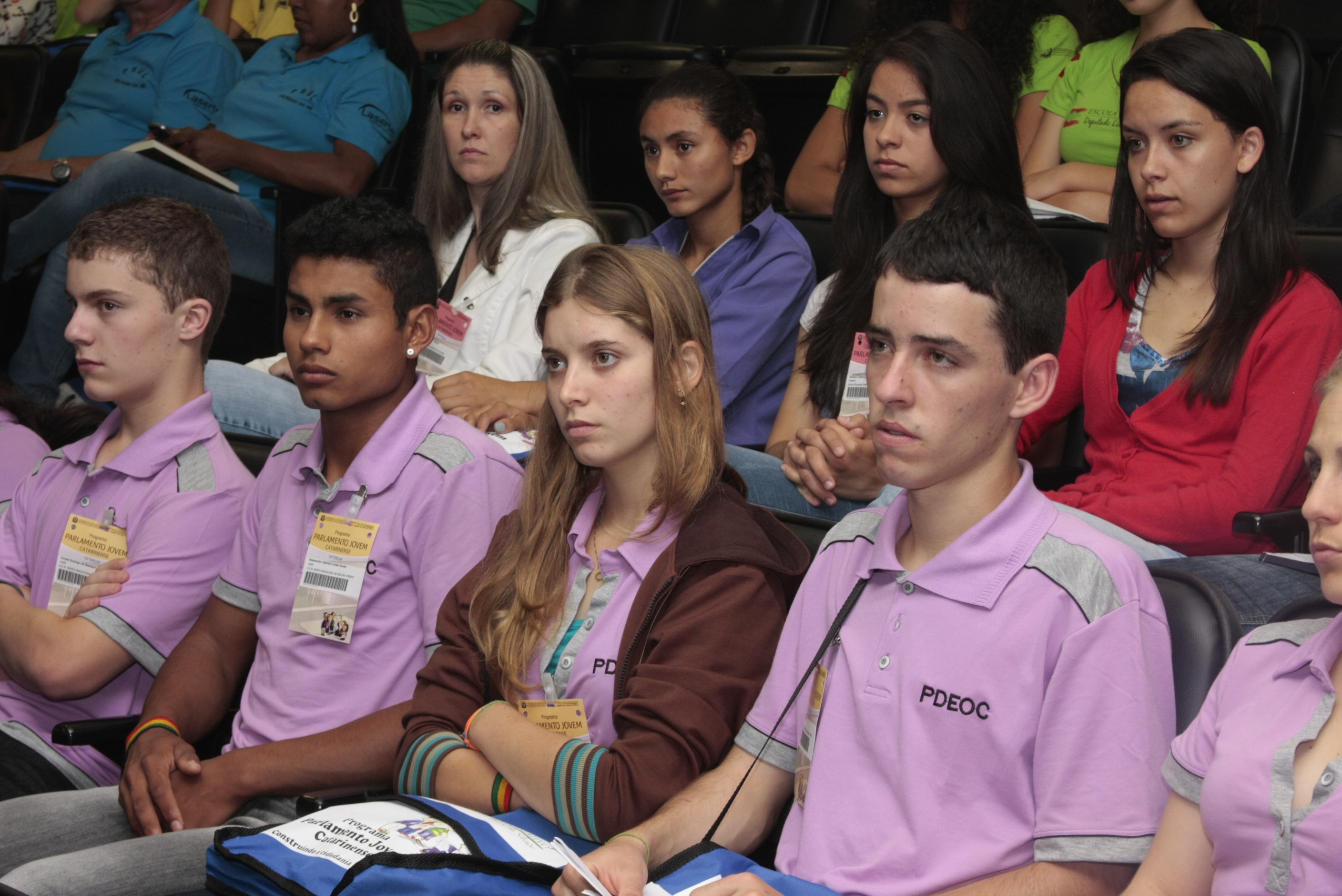 Décima sexta edição do Parlamento Jovem Catarinense. Foto: Fábio Queiroz / Agência AL
