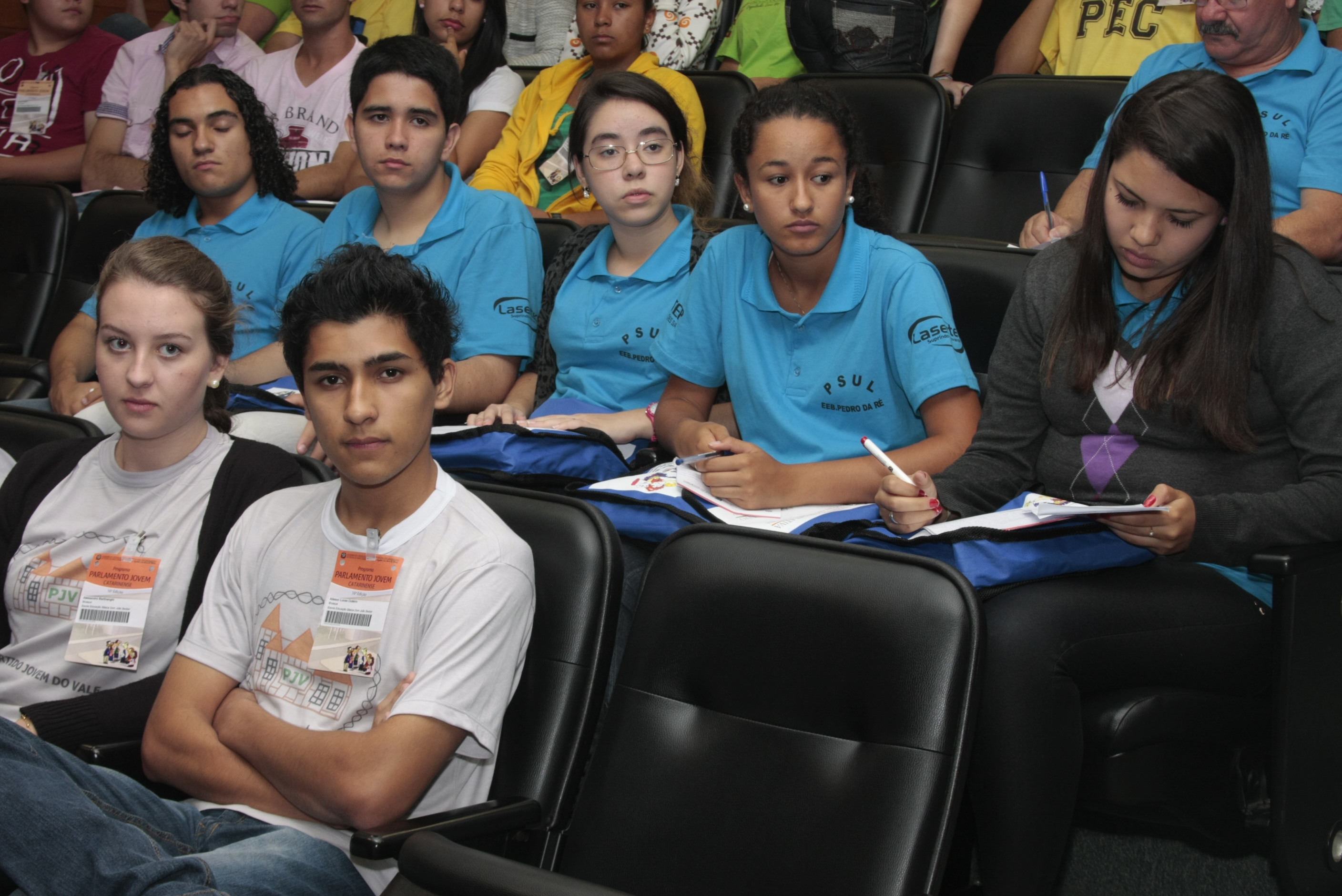 Décima sexta edição do Parlamento Jovem Catarinense. Foto: Fábio Queiroz / Agência AL