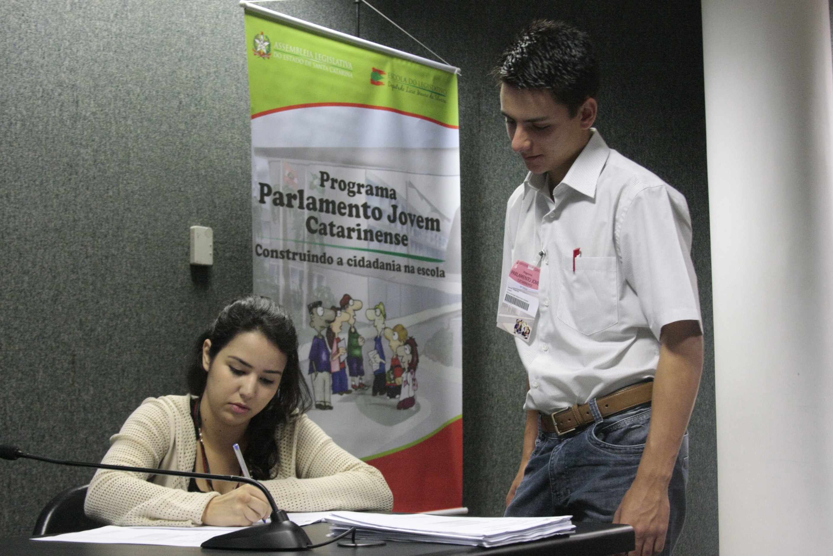 Décima sexta edição do Parlamento Jovem Catarinense. Foto: Fábio Queiroz / Agência AL