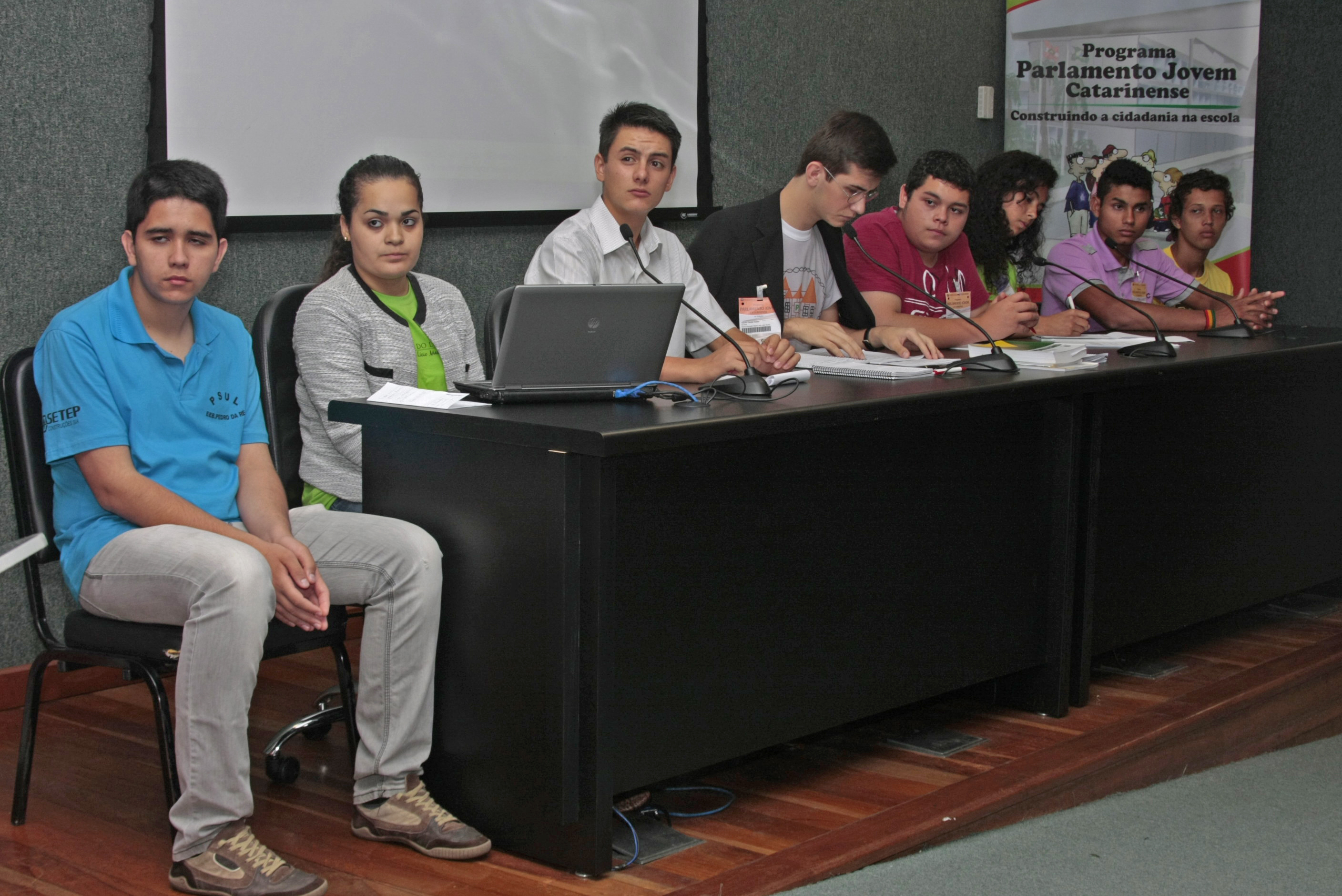 Décima sexta edição do Parlamento Jovem Catarinense. Foto: Fábio Queiroz / Agência AL