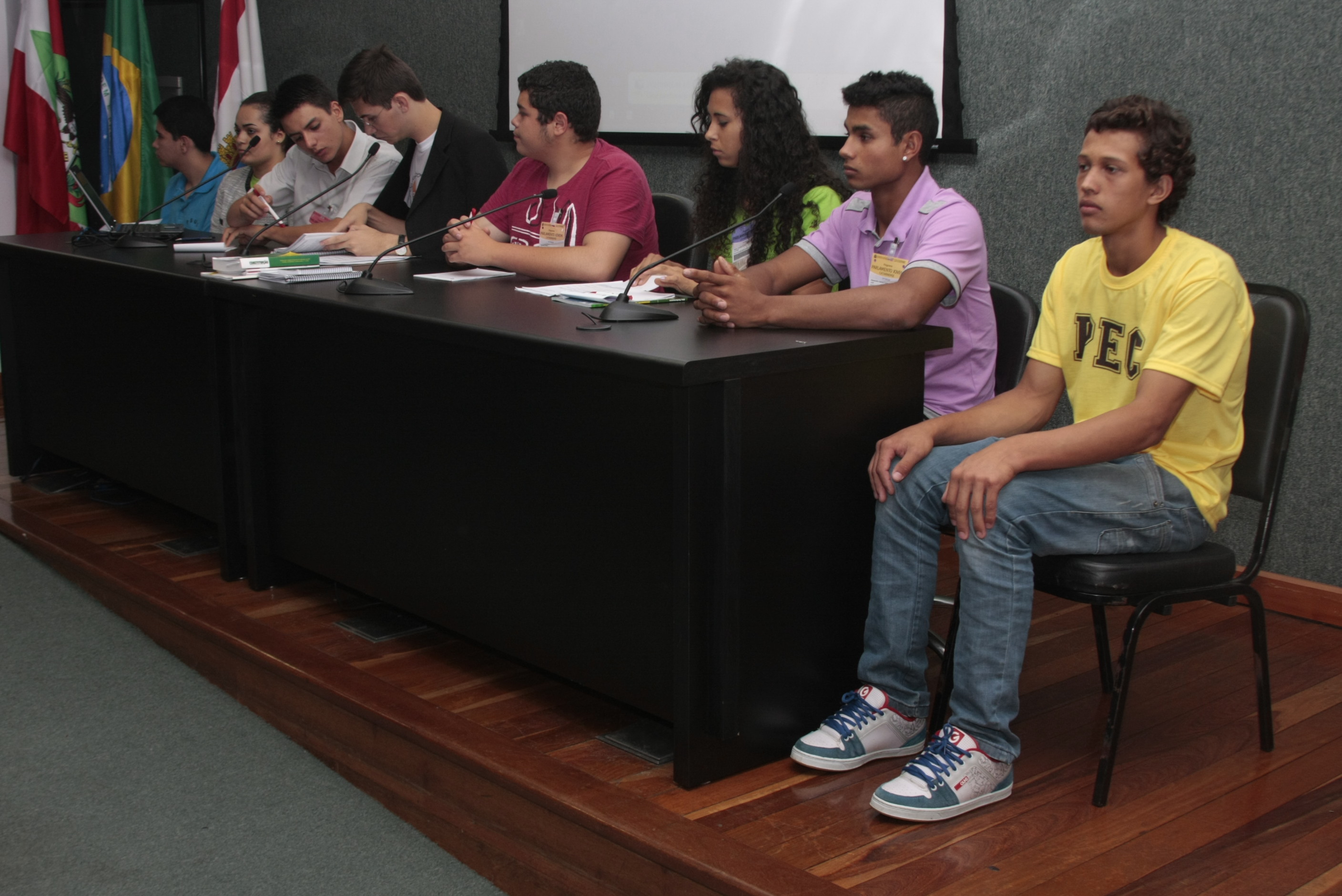 Décima sexta edição do Parlamento Jovem Catarinense. Foto: Fábio Queiroz / Agência AL