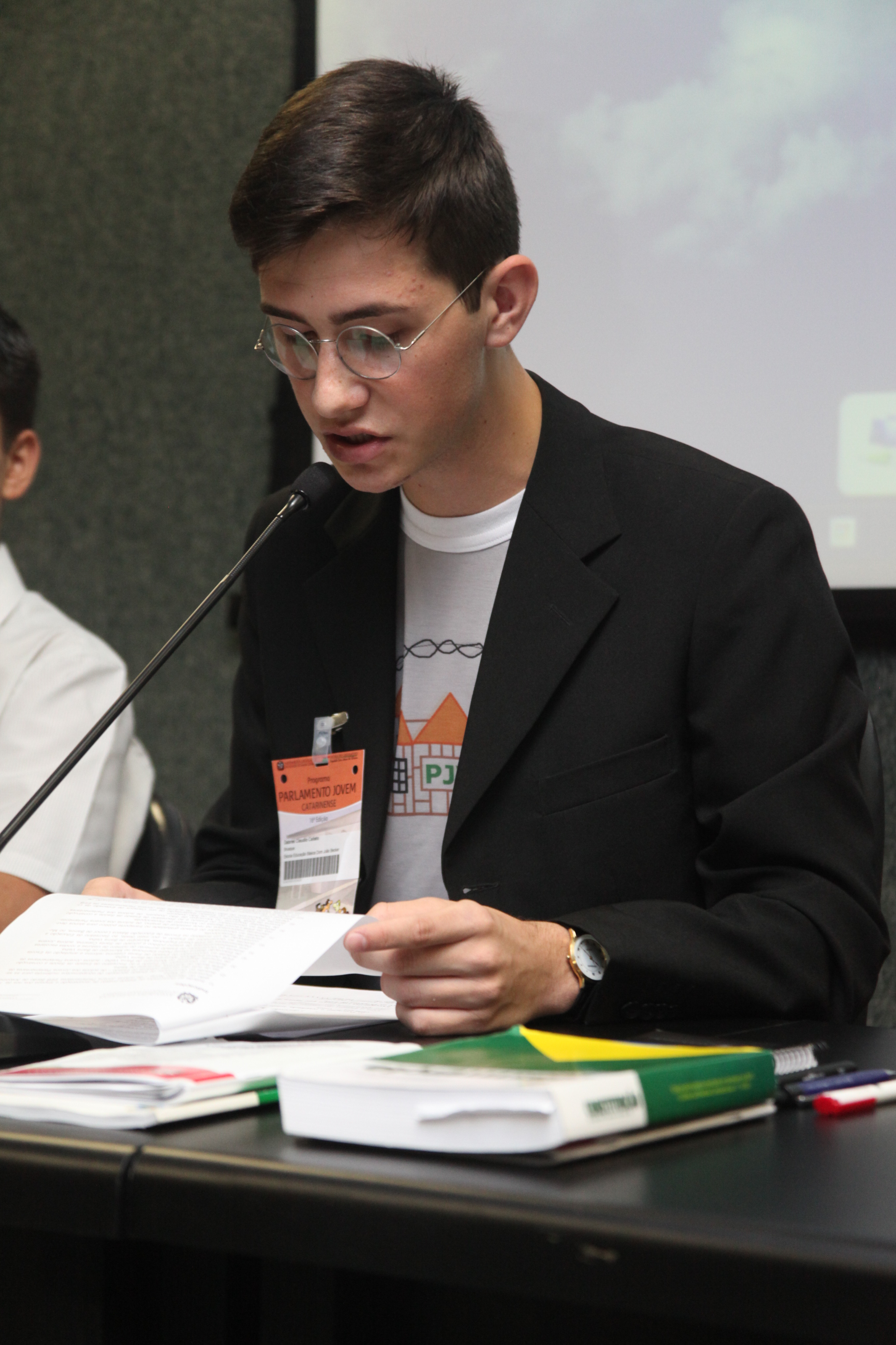 Décima sexta edição do Parlamento Jovem Catarinense. Foto: Leonardo Gonçalves / Agência AL
