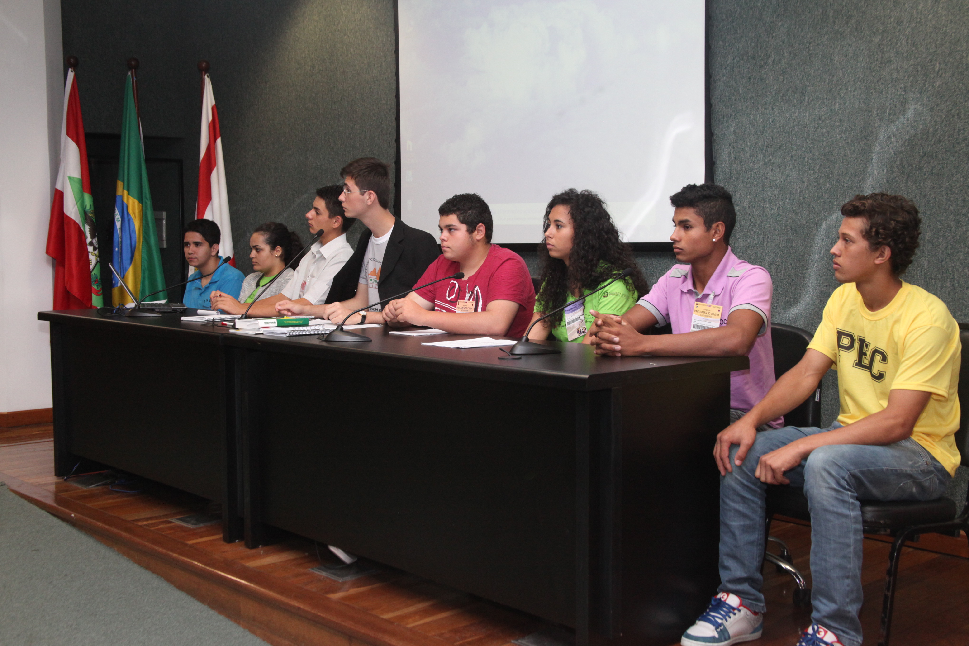 Décima sexta edição do Parlamento Jovem Catarinense. Foto: Leonardo Gonçalves / Agência AL