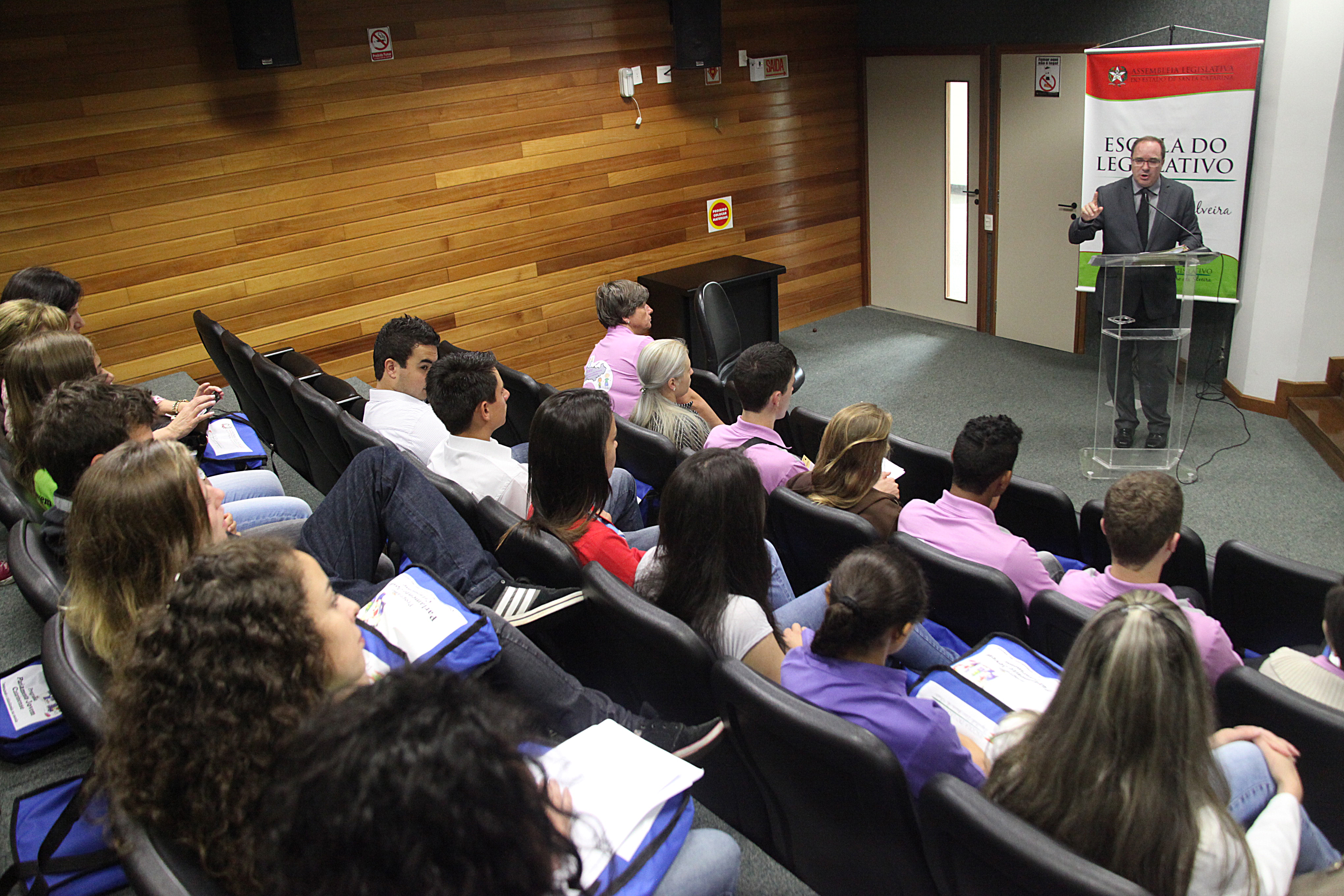 Décima sexta edição do Parlamento Jovem Catarinense. Foto: Leonardo Gonçalves / Agência AL