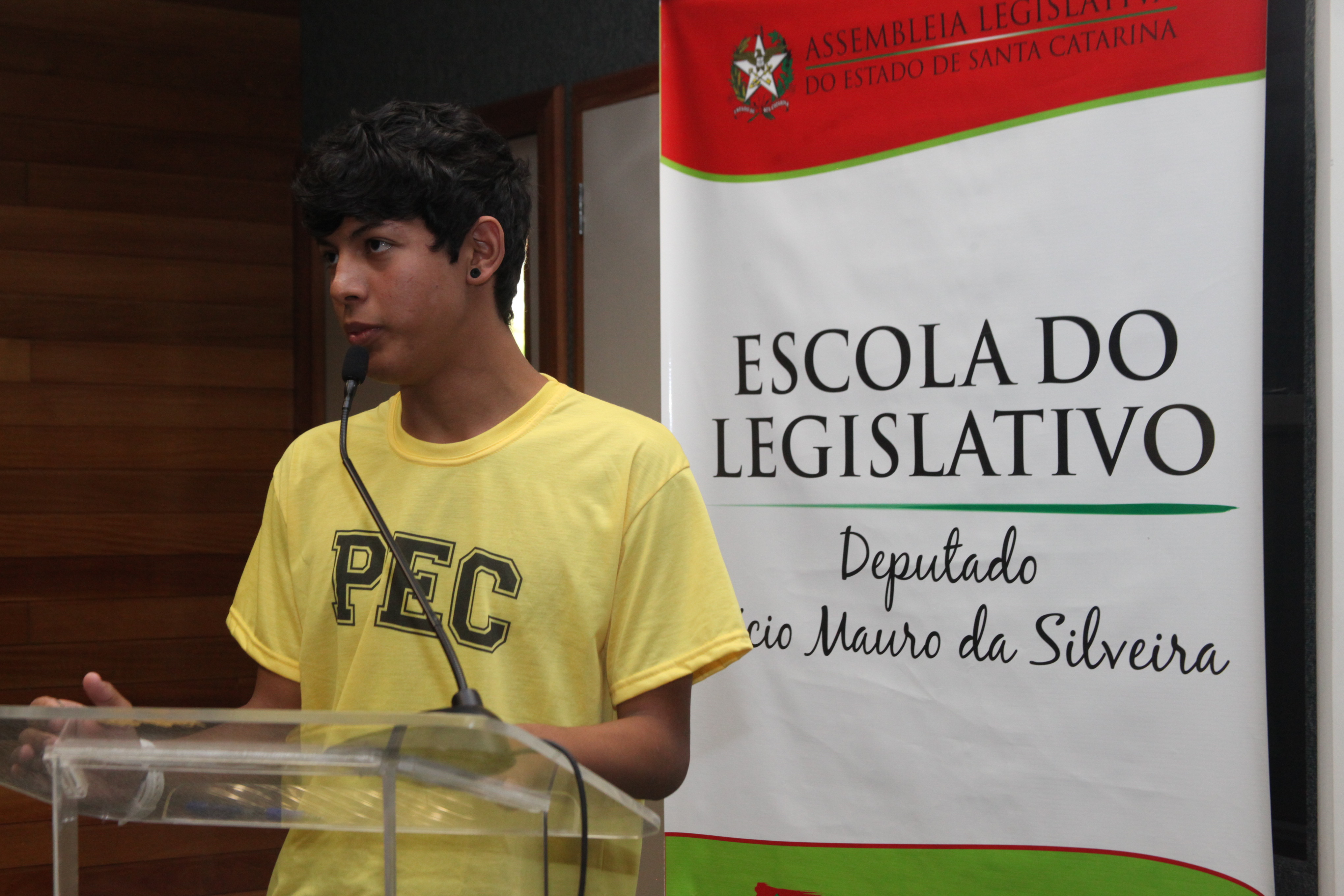 Décima sexta edição do Parlamento Jovem Catarinense. Foto: Leonardo Gonçalves / Agência AL