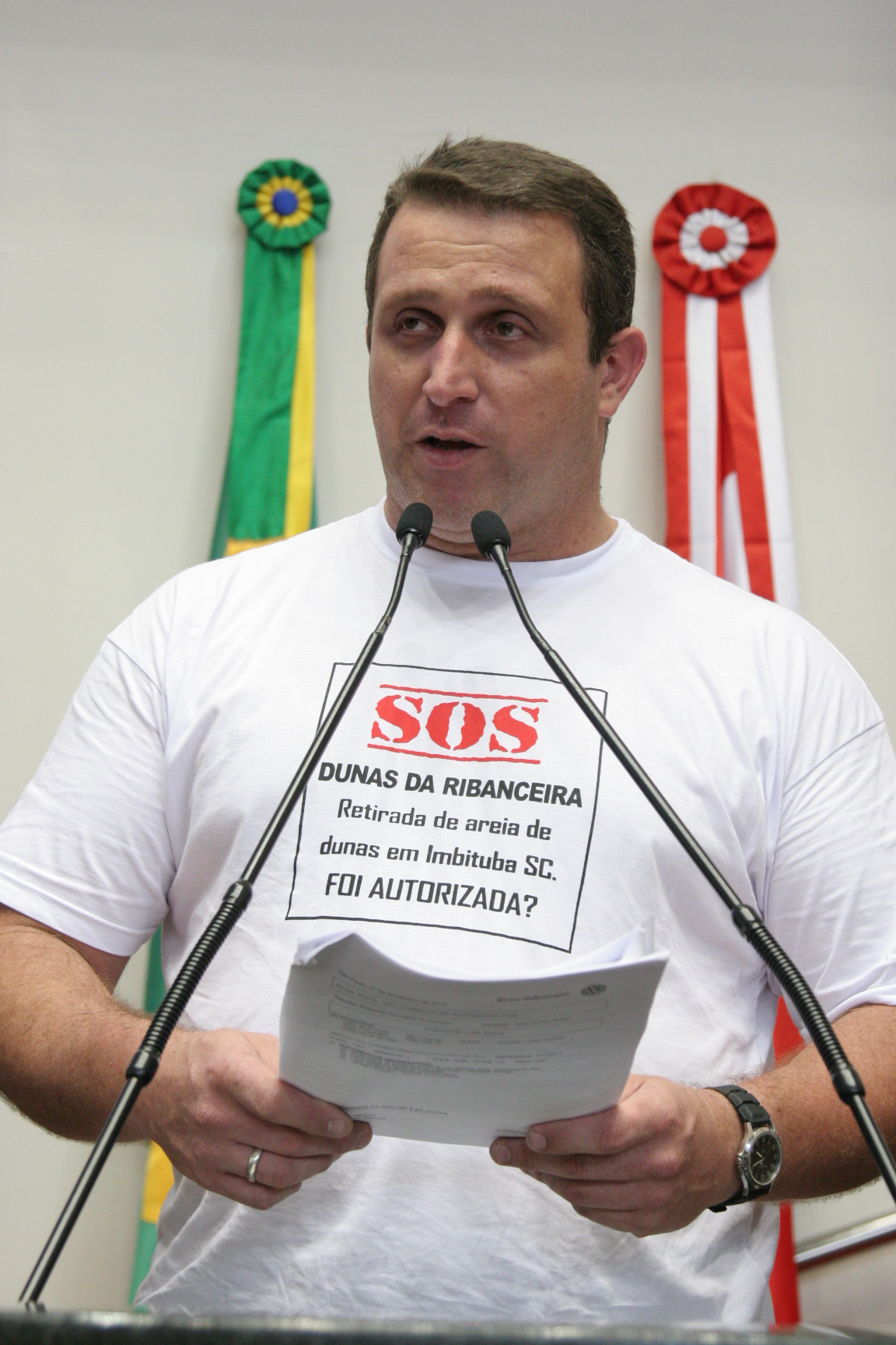 Sessão Ordinária - Eduardo Rosa - Movimetos SOS Dunas da Ribanceira - Foto: Carlos Kilian / Agência AL