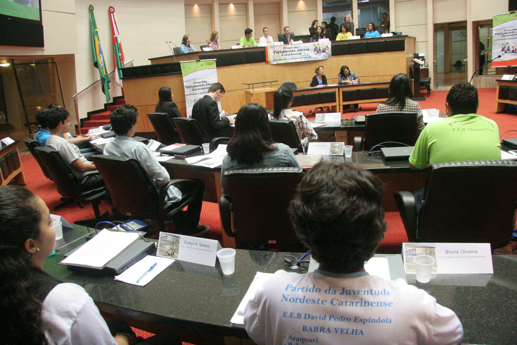 16º Edição do Programa Parlamento Jovem Catarinense. Foto: Eduardo Guedes de Oliveira /Agência AL