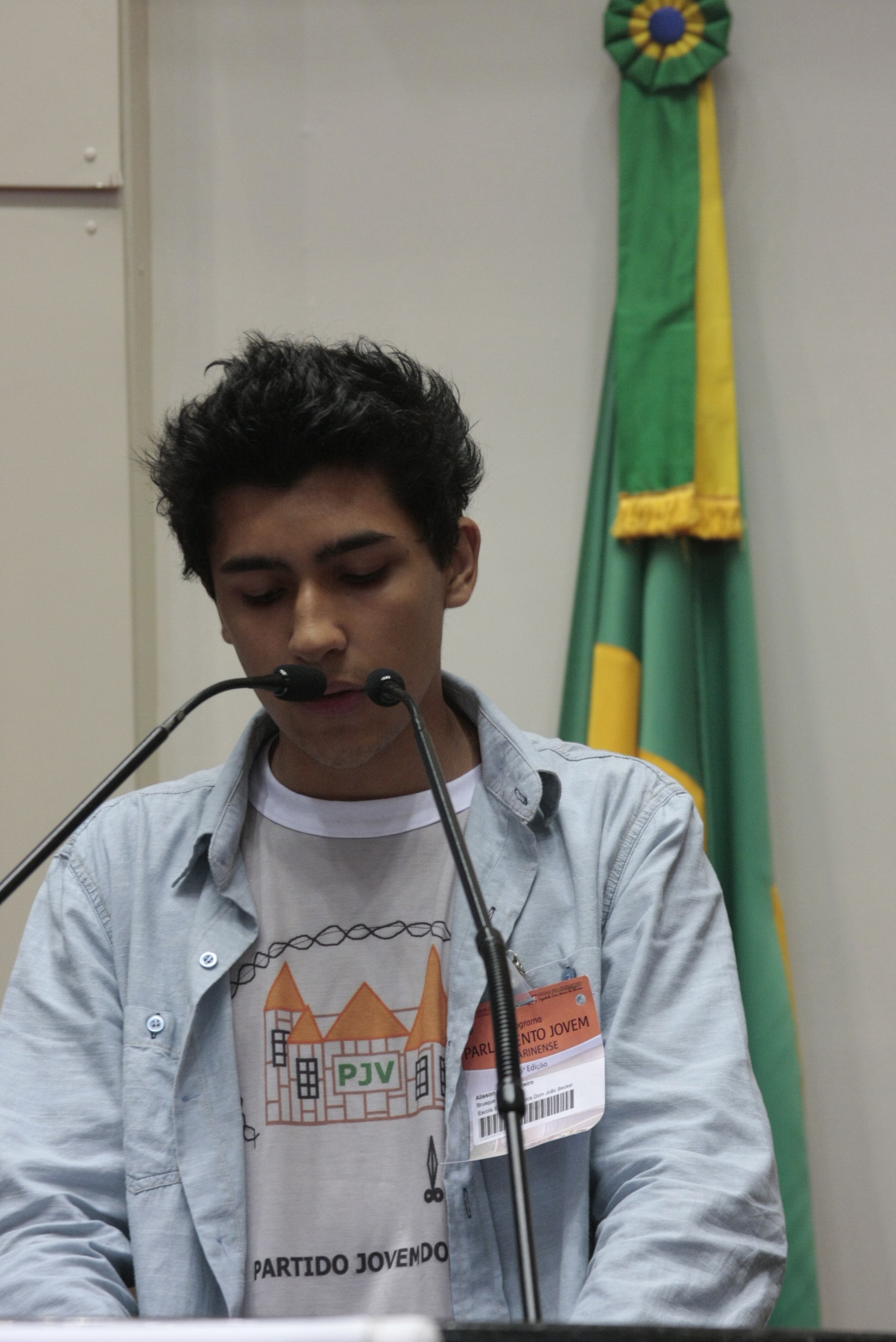 16ª Edição do Programa Parlamento Jovem Catarinense - Plenário Osni Régis. Fotos: Leonardo Gonçalves / Agencia AL