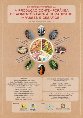 Desafios da alimentação contemporânea serão discutidos em seminário, em Florianópolis