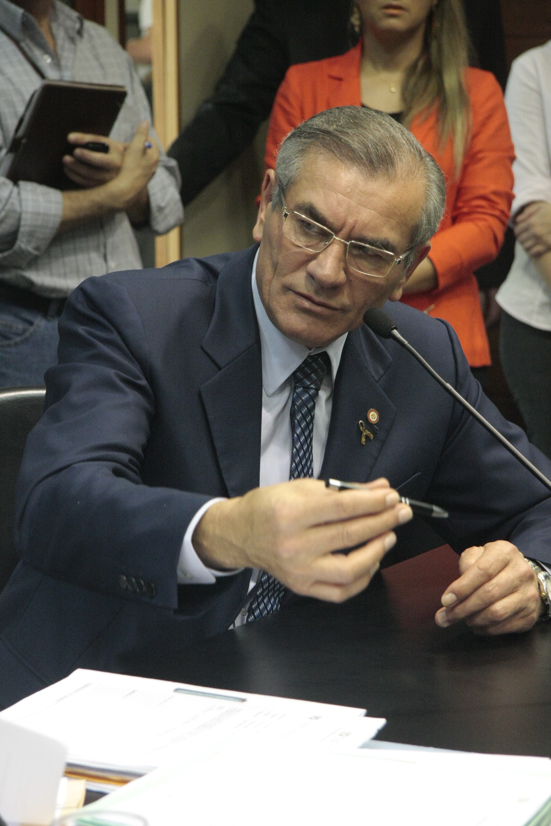 Deputado Silvio Dreveck (PP). Reunião da Comissão de Constituição e Justiça. Foto: Fábio Queiroz / Agência AL