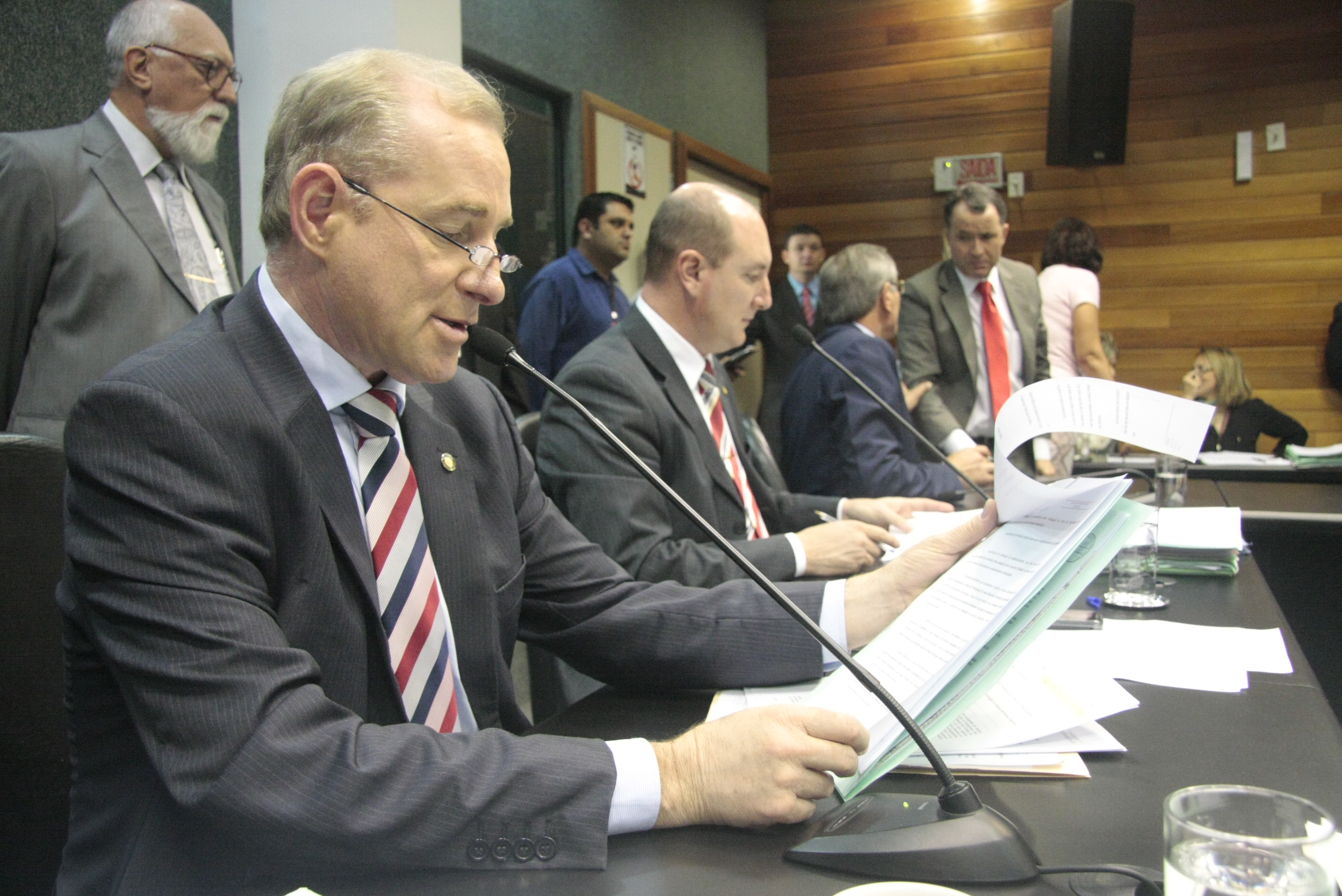 Reunião da Comissão de Constituição e Justiça. Foto: Fábio Queiroz / Agência AL